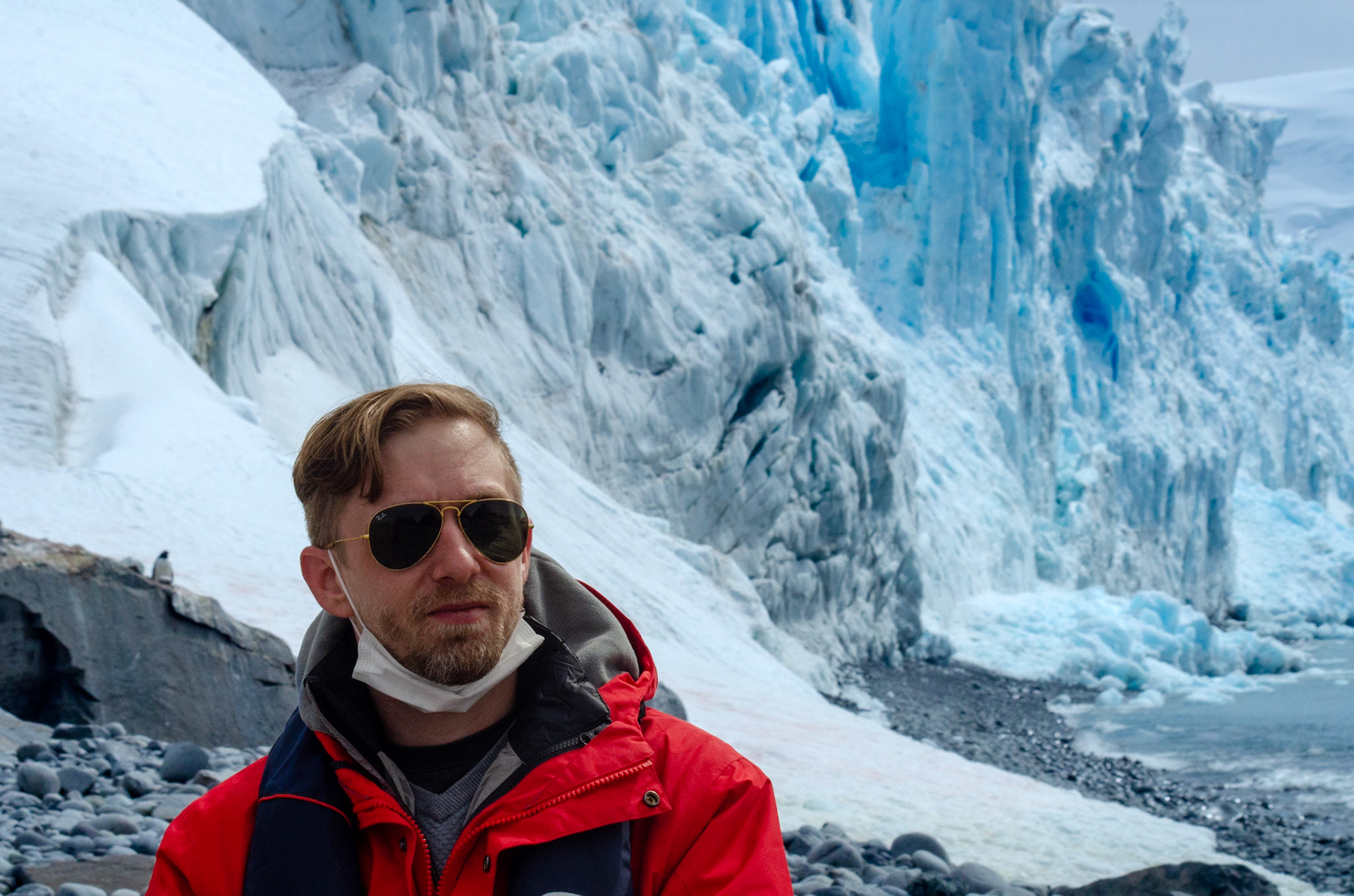 Chris with the Glacier #2