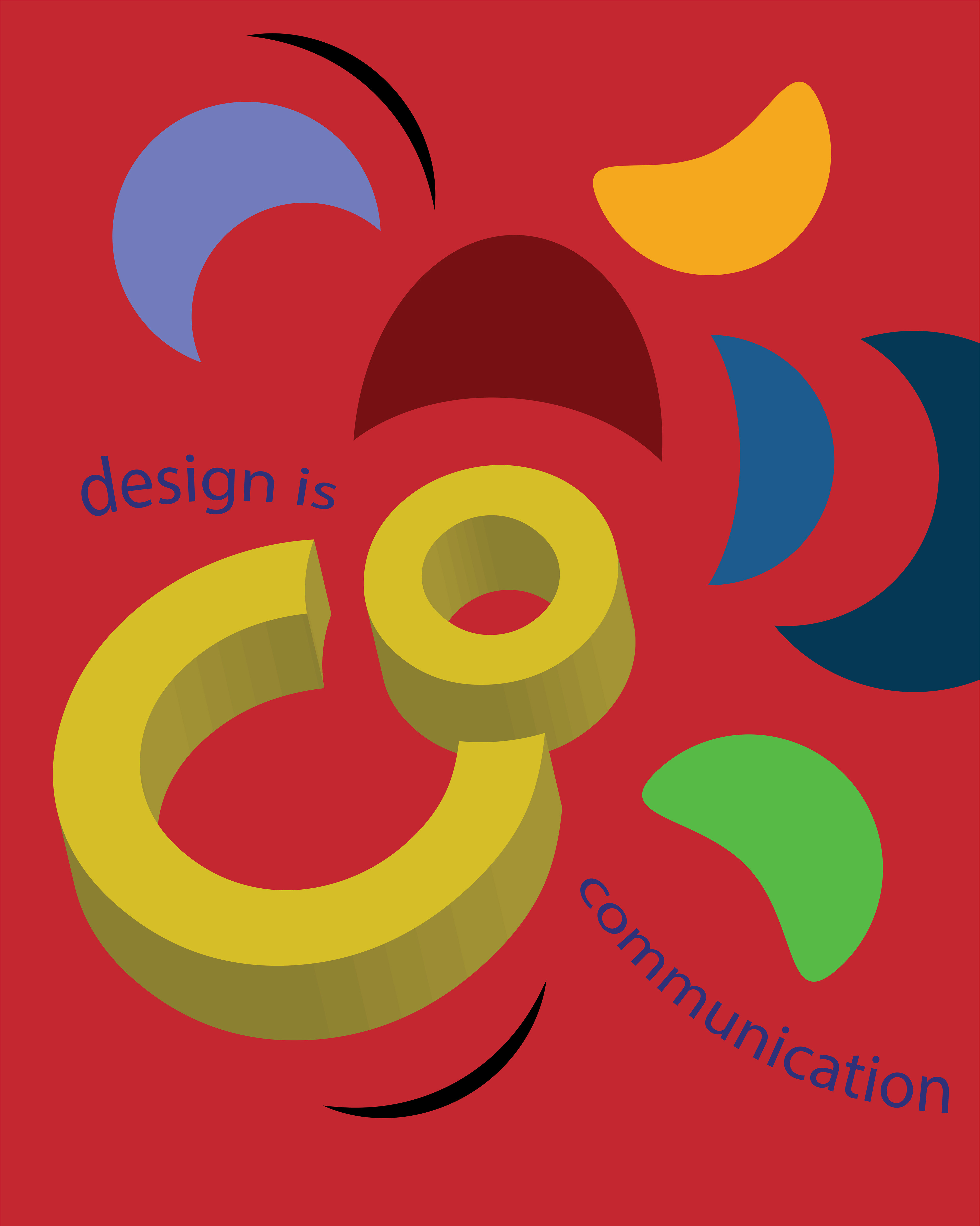 I focused on the CO part of communication and experimented abstracted, gestural mouths.