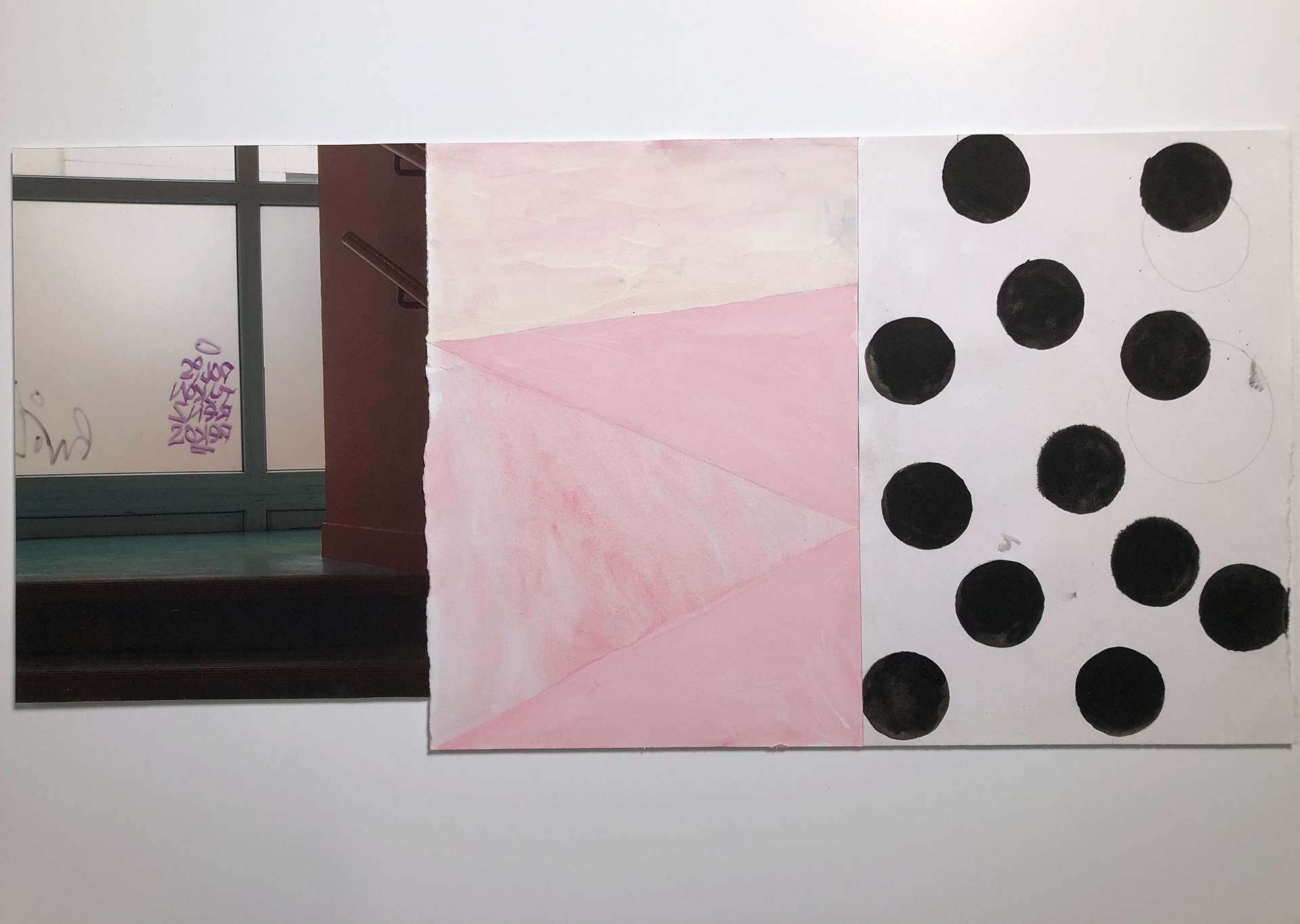 The last time we talked, inkjet and gouache, pencil on paper. 62 x 29 cm (120 euros)