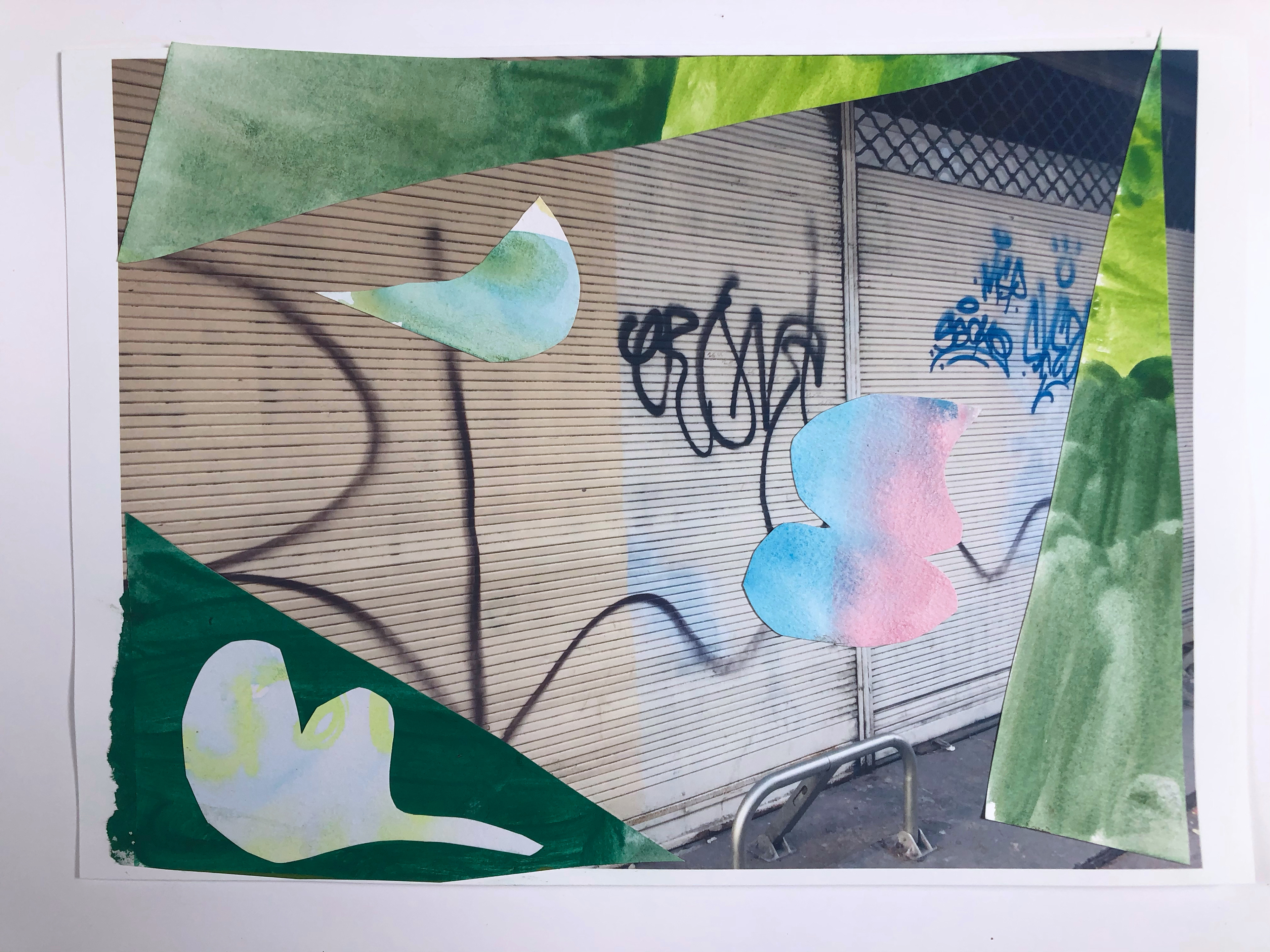 In the wrong film, Gouache and inkjet, 29 x 20,5 cm, 2022 Reserved (70 euros)