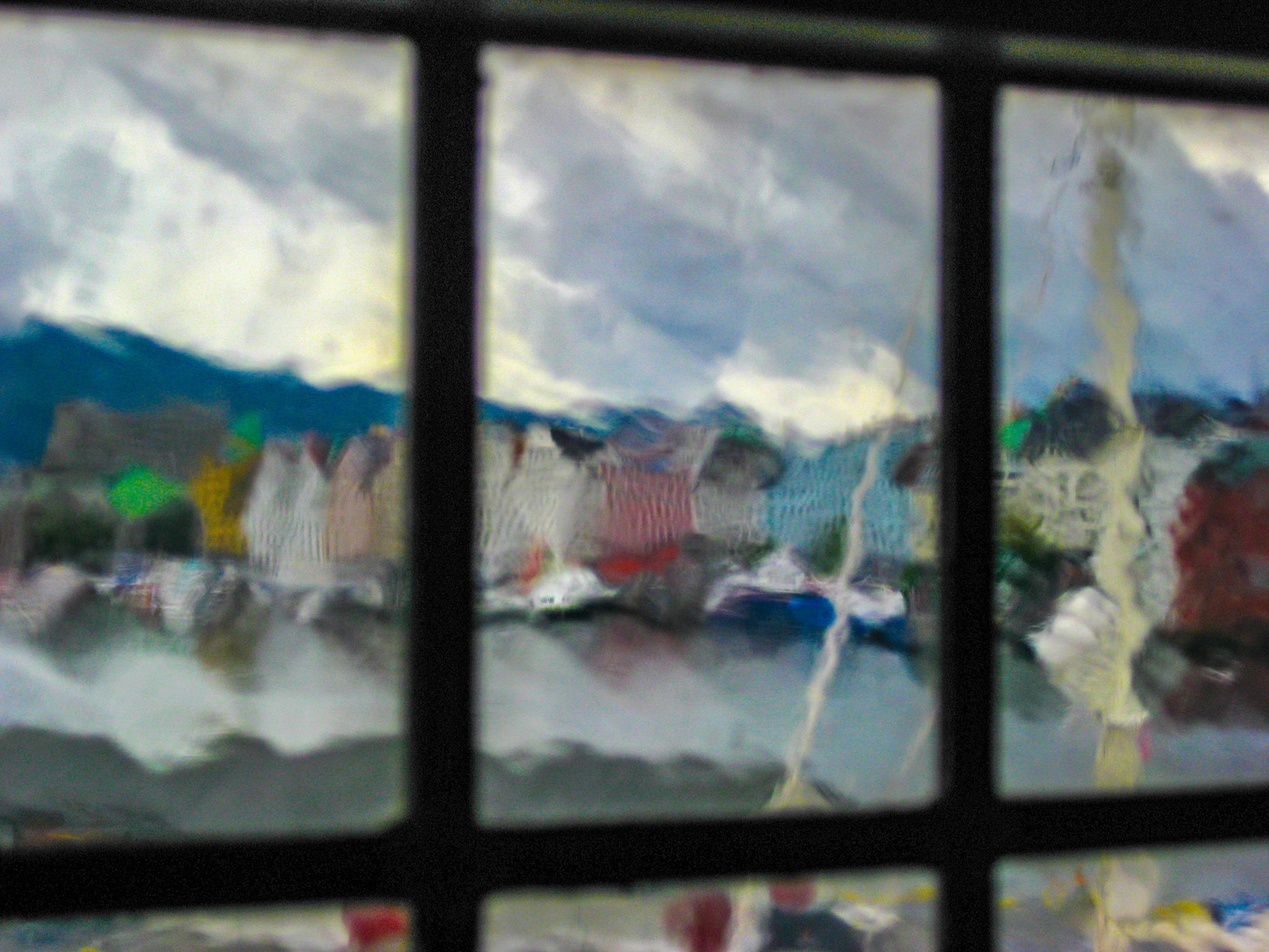 Through a Window, Anciently. Bergenhus in Bergen, Norway. ©2008, Corey Sandler