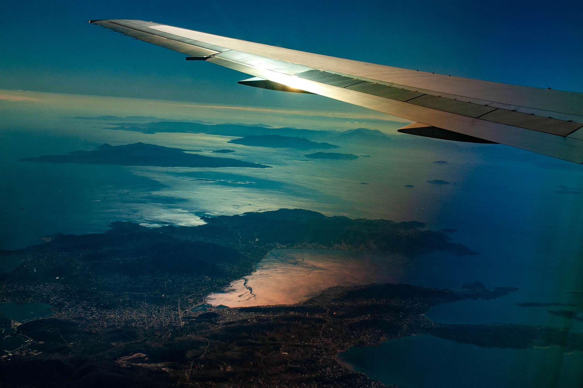 Over the Aegean. ©2006, Corey Sandler