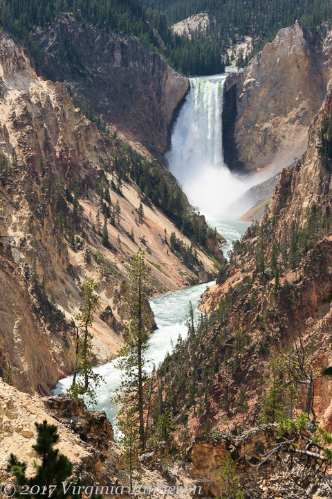 Waterfalls at South Rim of Yellowstone NP; UA-92916515-1