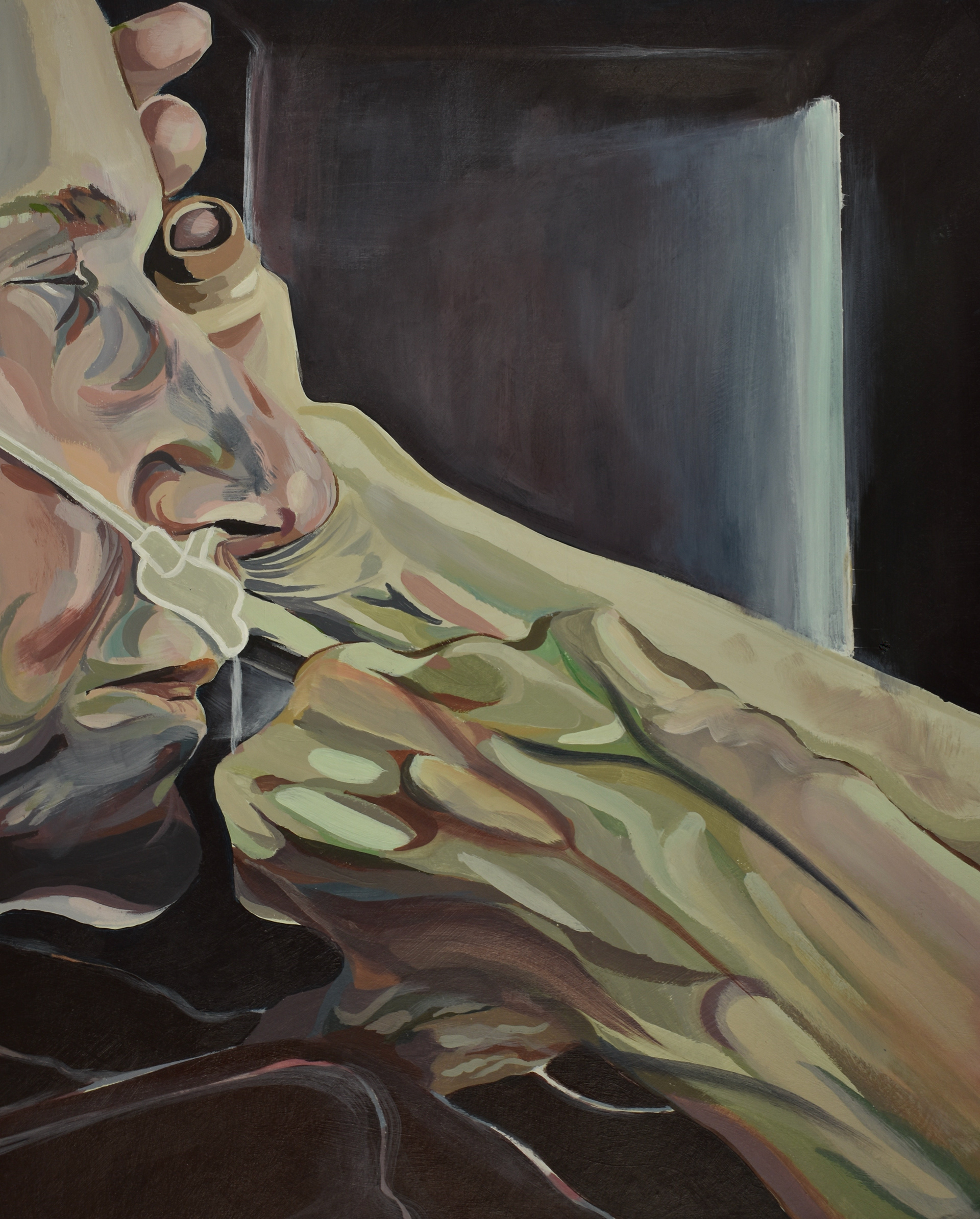 Noelle Kostyack, Seeking Escape, Painting, North Royalton High School, Educator: Katie Ford, Grade 12,  Honorable Mention