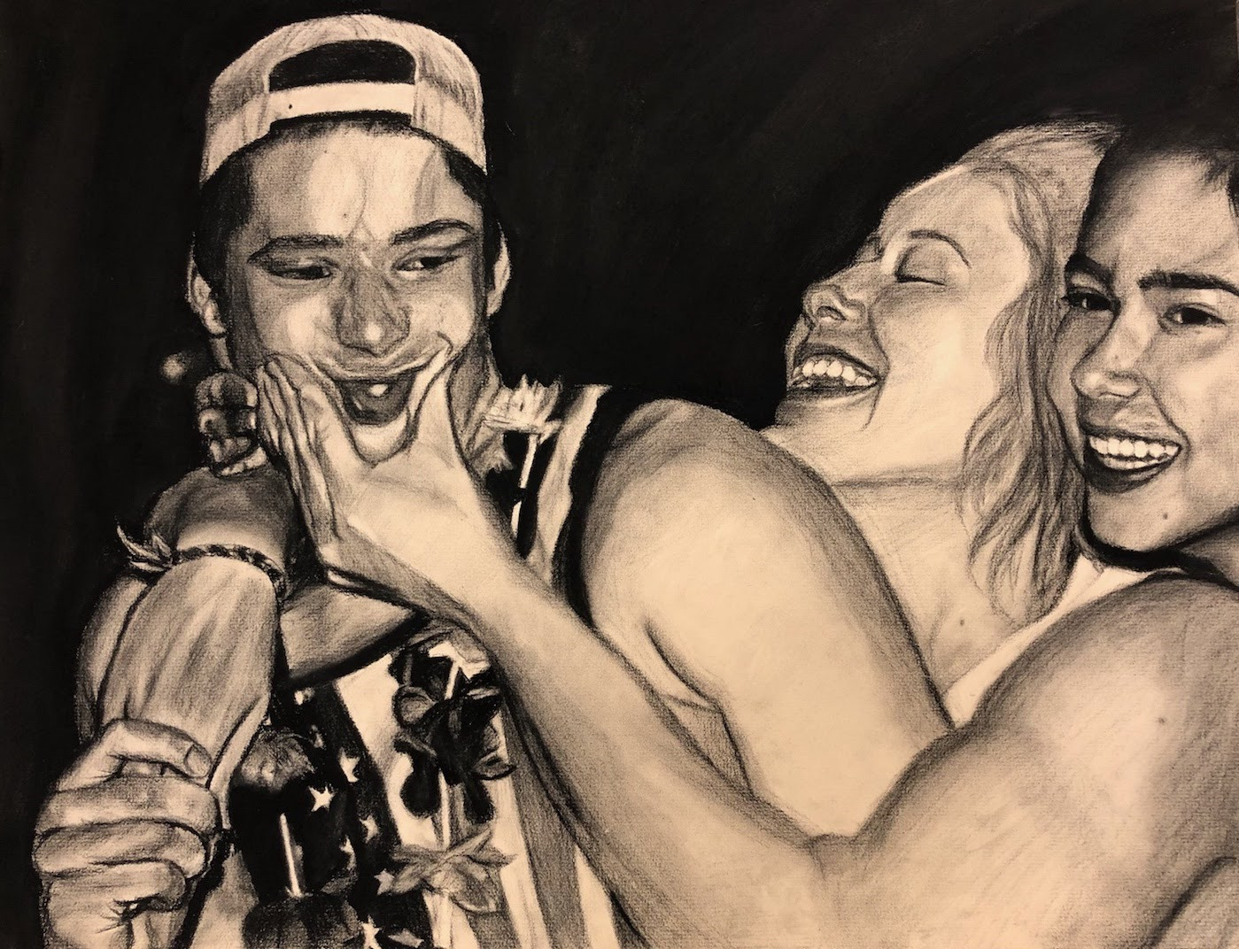 Grace Geisler, Smile!, Drawing & Illustration, Kenston High School, Educator: Andie Quinn, Grade 12,  Honorable Mention