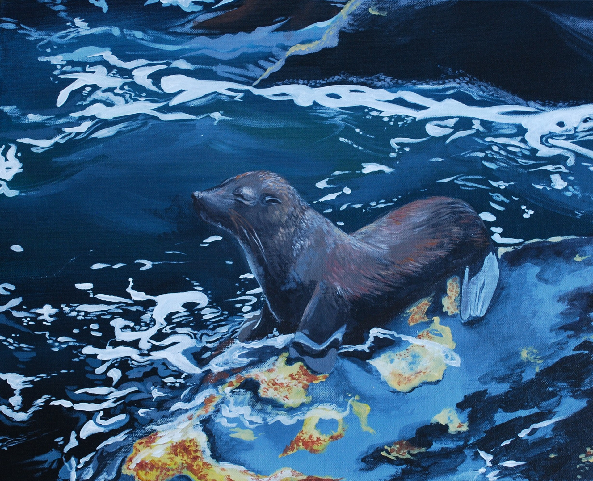 Noelle Kostyack, Pride, Painting, North Royalton High School, Educator: Katie Ford, Grade 12,  Honorable Mention