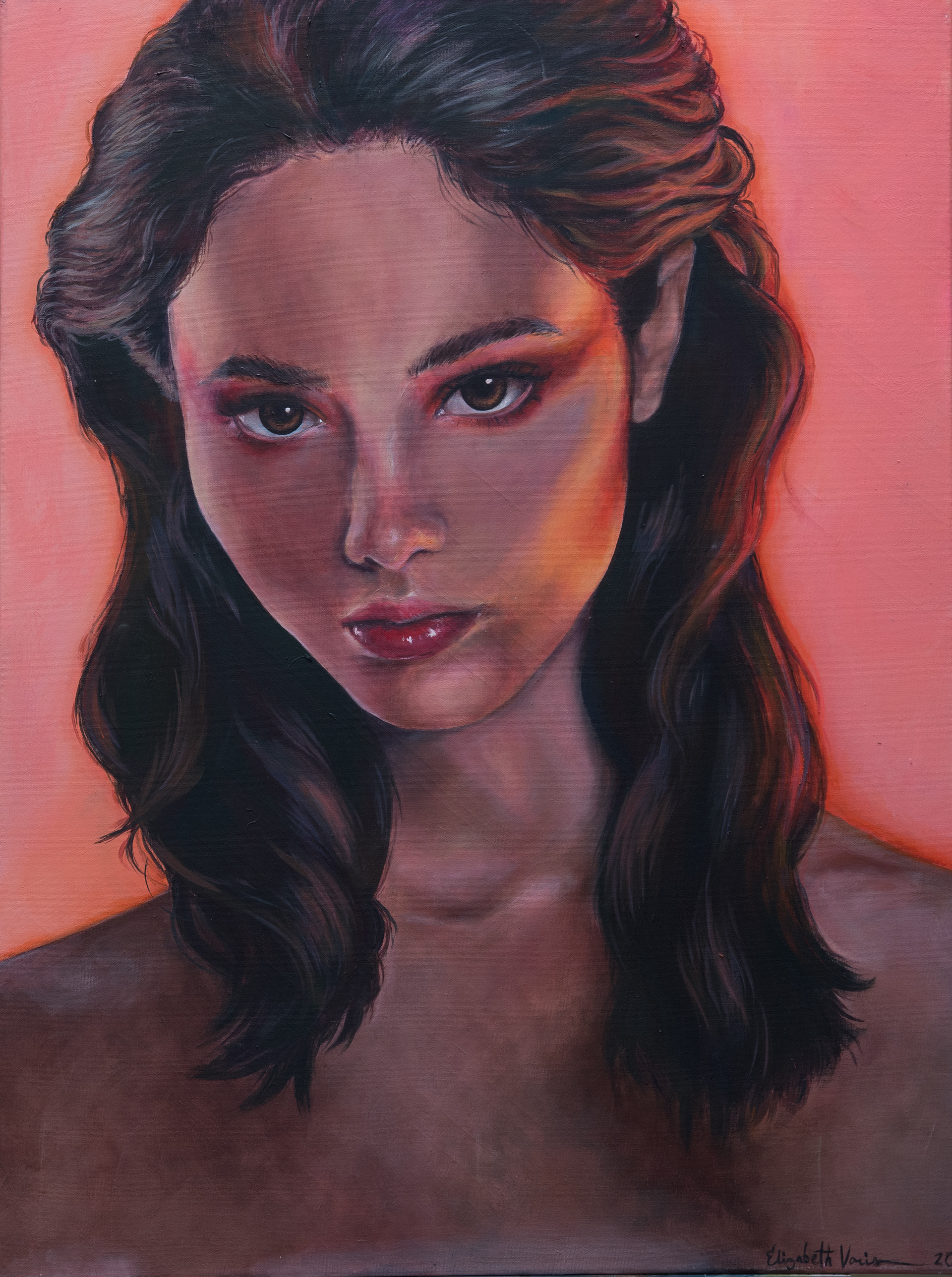 Elizabeth Varis, Grace, Painting, Bay Village High School, Educator: Grace Outcalt, Grade 12,  Honorable Mention