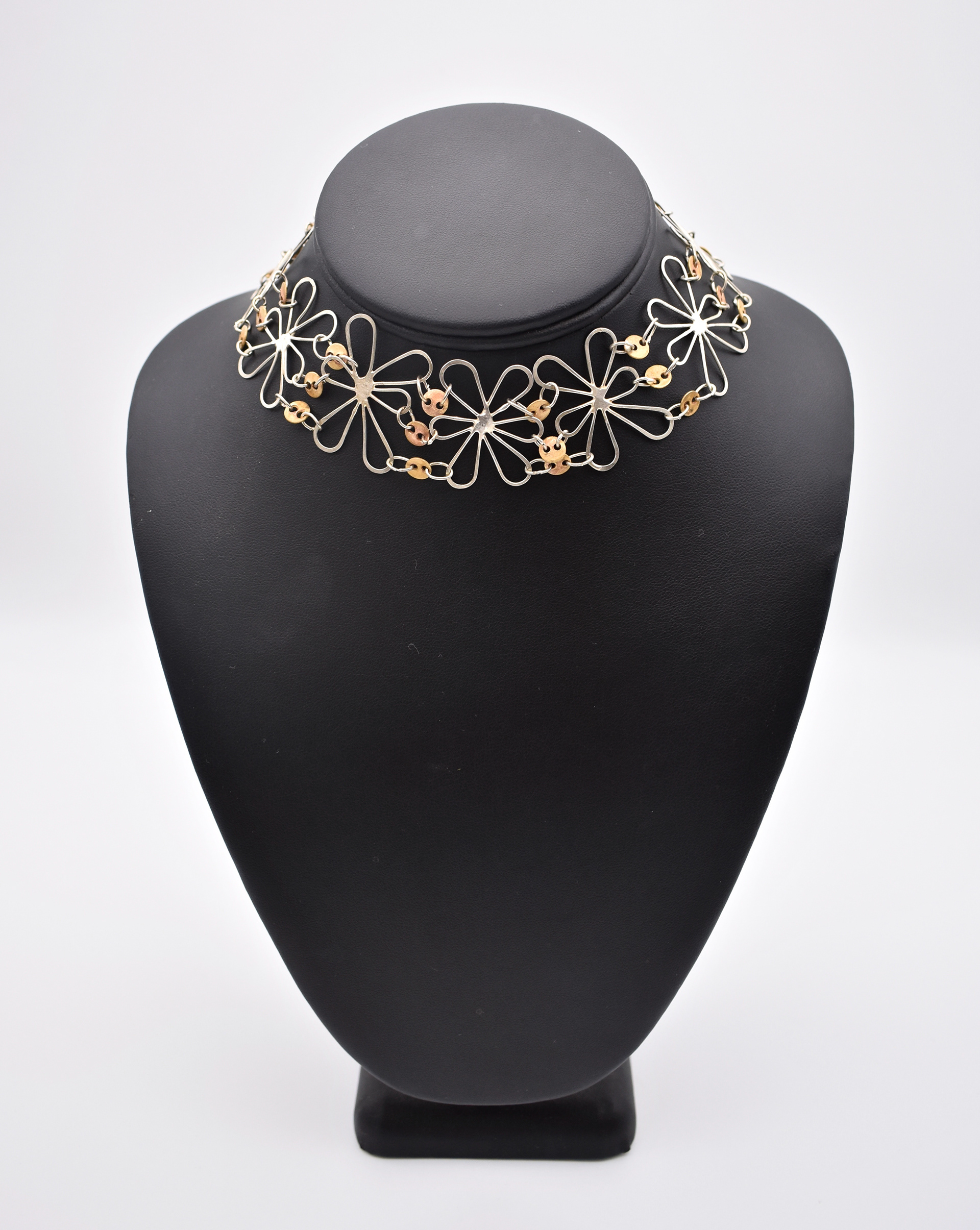 Delainey Wyville, Floral Collar, Jewelry, Chagrin Falls High School, Educator: Libby Harrold, Grade 11,  Honorable Mention