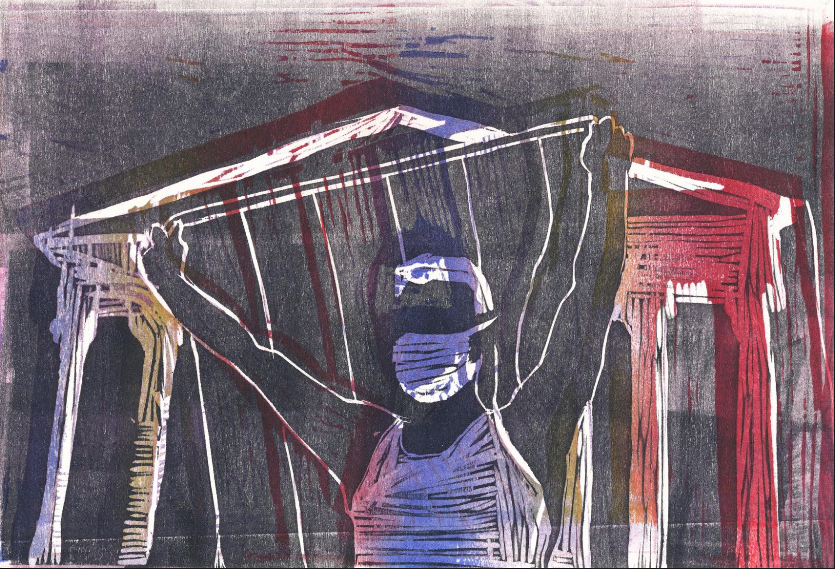 Taryn Kucharski, "Gay Rights Are Civil Rights", Printmaking, Hathaway Brown School, Educator: Shelly Ahern, Grade 10,  Honorable Mention