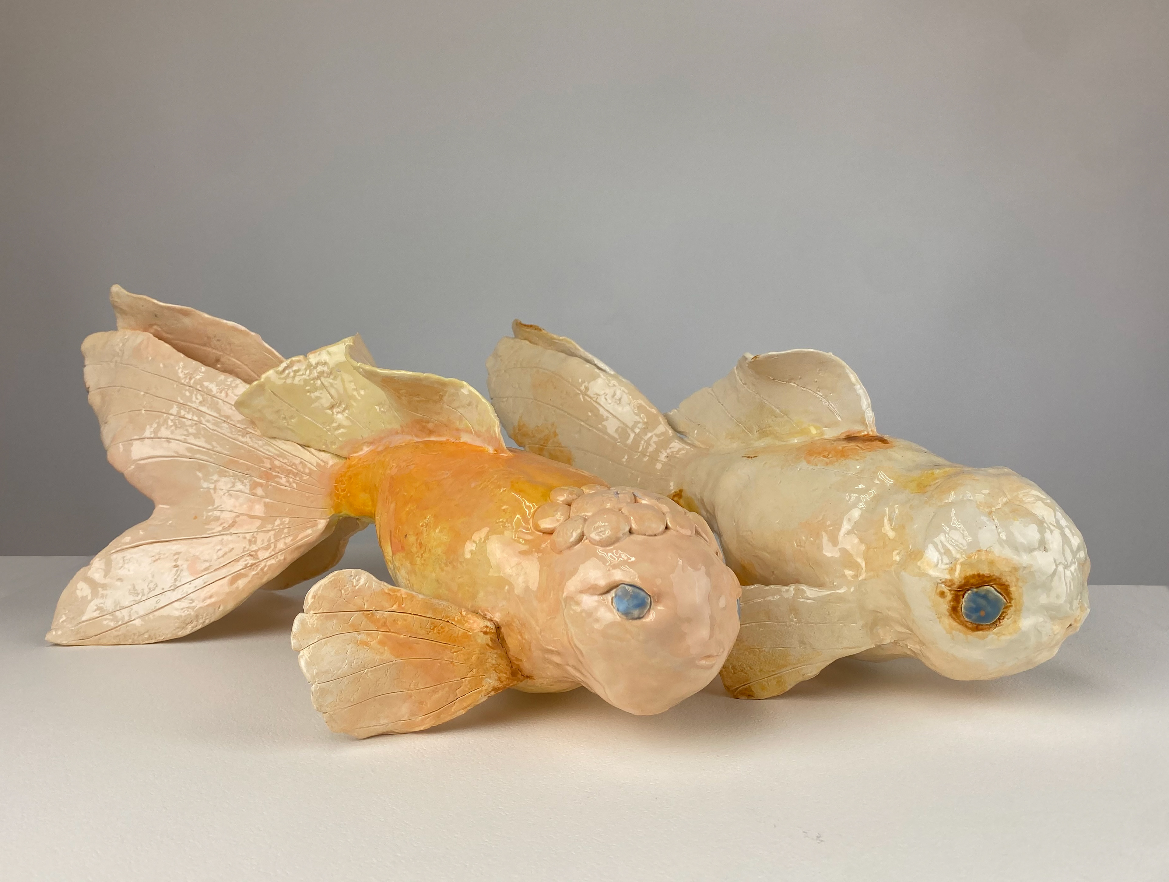 Grace Taylor, Orbit and Ponyo, Ceramics & Glass, Orange High School, Educator: Ryan Kerns, Grade 12,  Honorable Mention