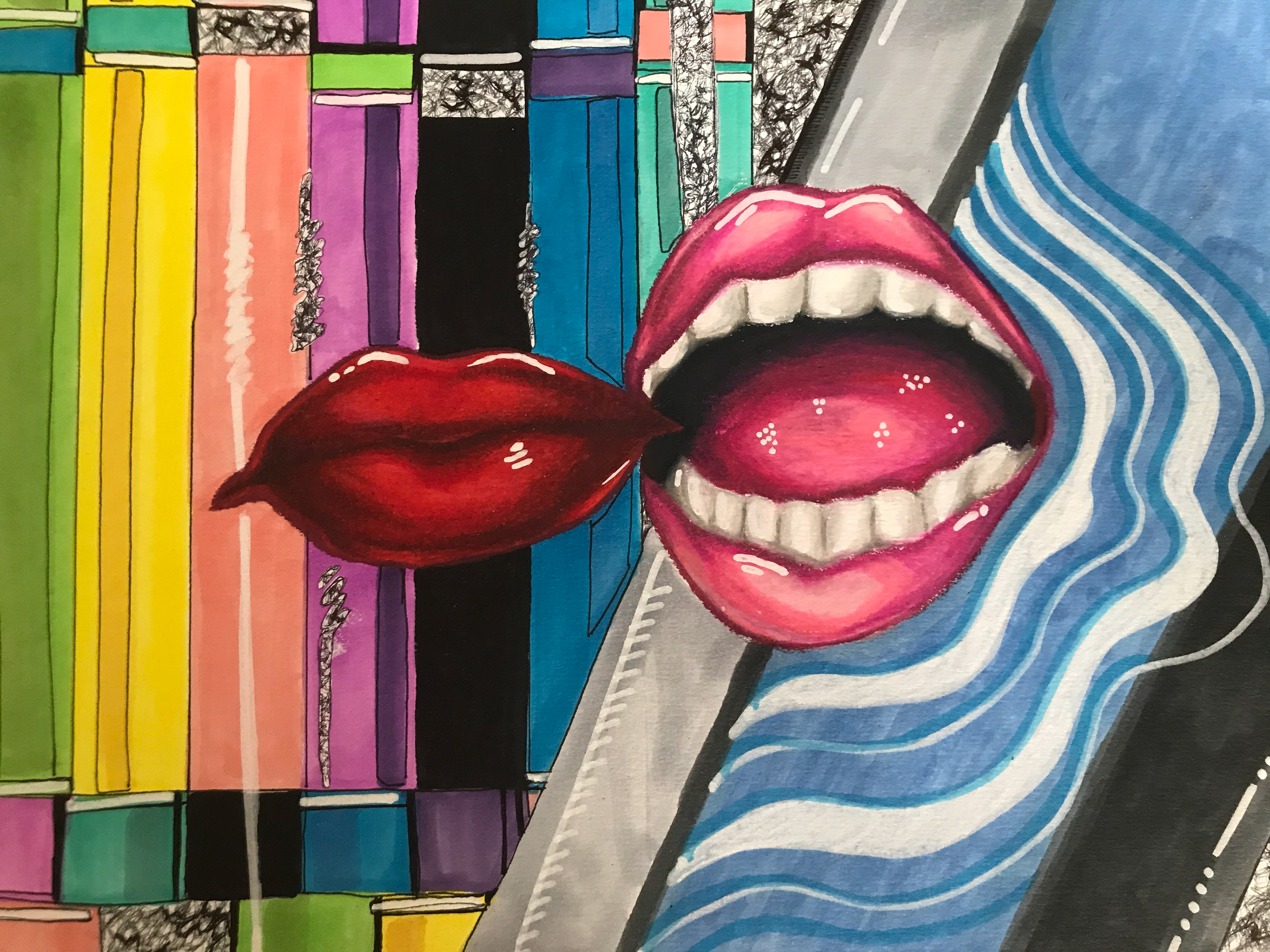Katherine Lawlor, Overthinking, Drawing & Illustration, Magnificat High School, Educator: Alecia Janosik, Grade 12,  Honorable Mention