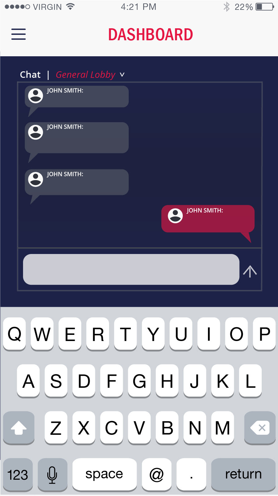 Chat with Keyboard
