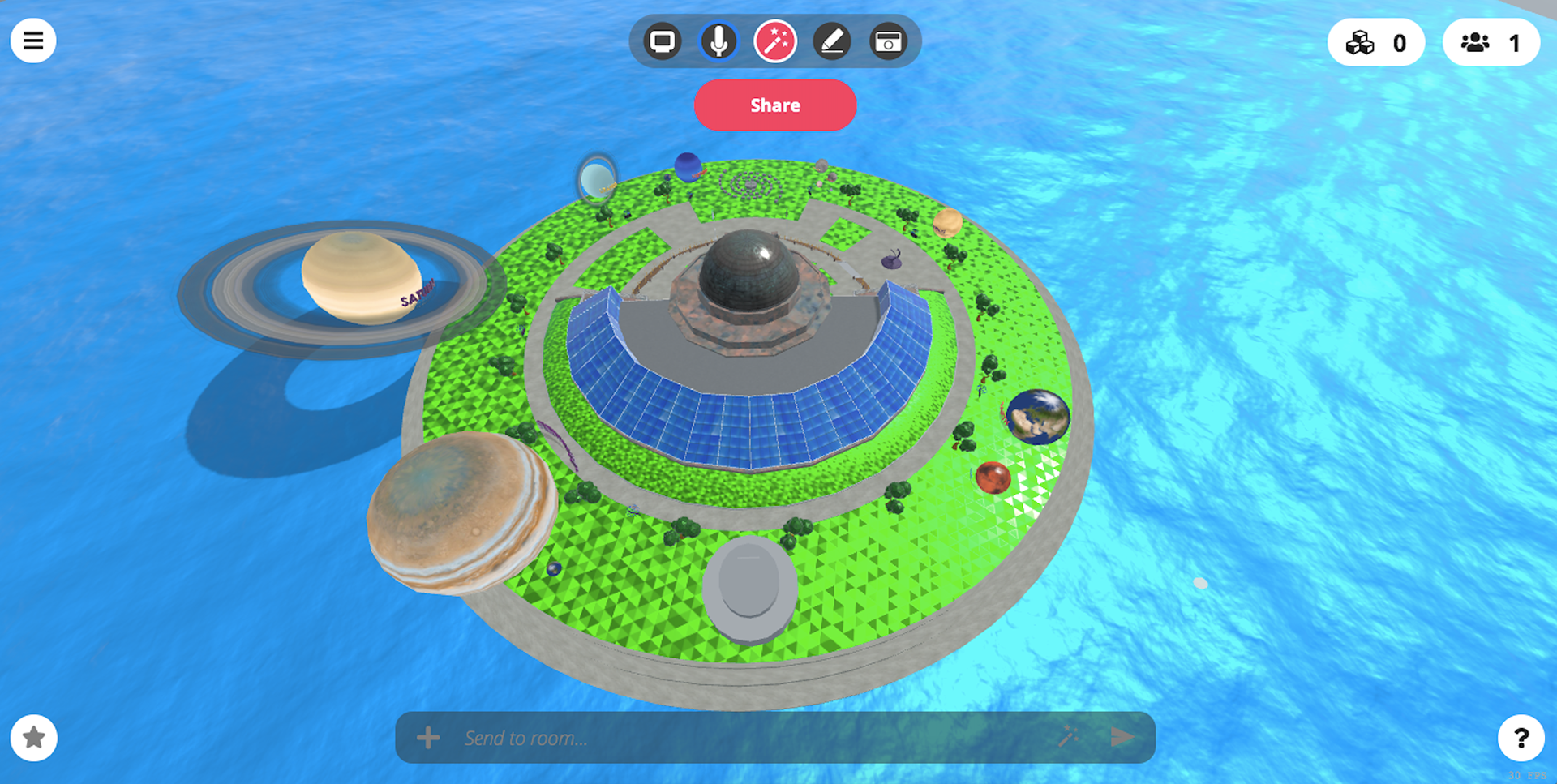 A birds eye view of the Virtual Field Trip