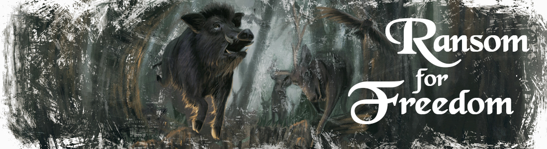 Header for the fantasy novel's campaign site