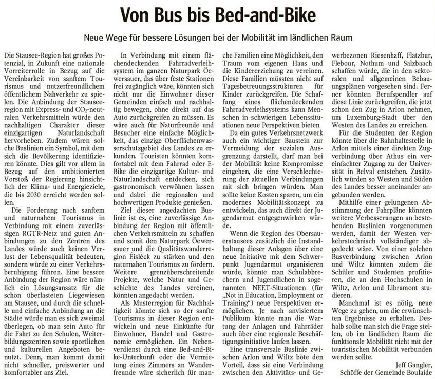 Lieserbréif aus dem Wort vum 13. Mee 2020
