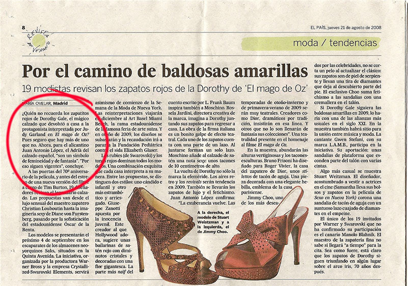 EL PAIS, August 2008