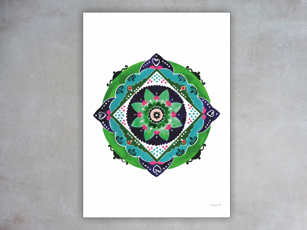 HAPINESS MANDALA - poster