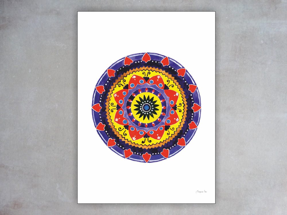 HAPINESS MANDALA - poster
