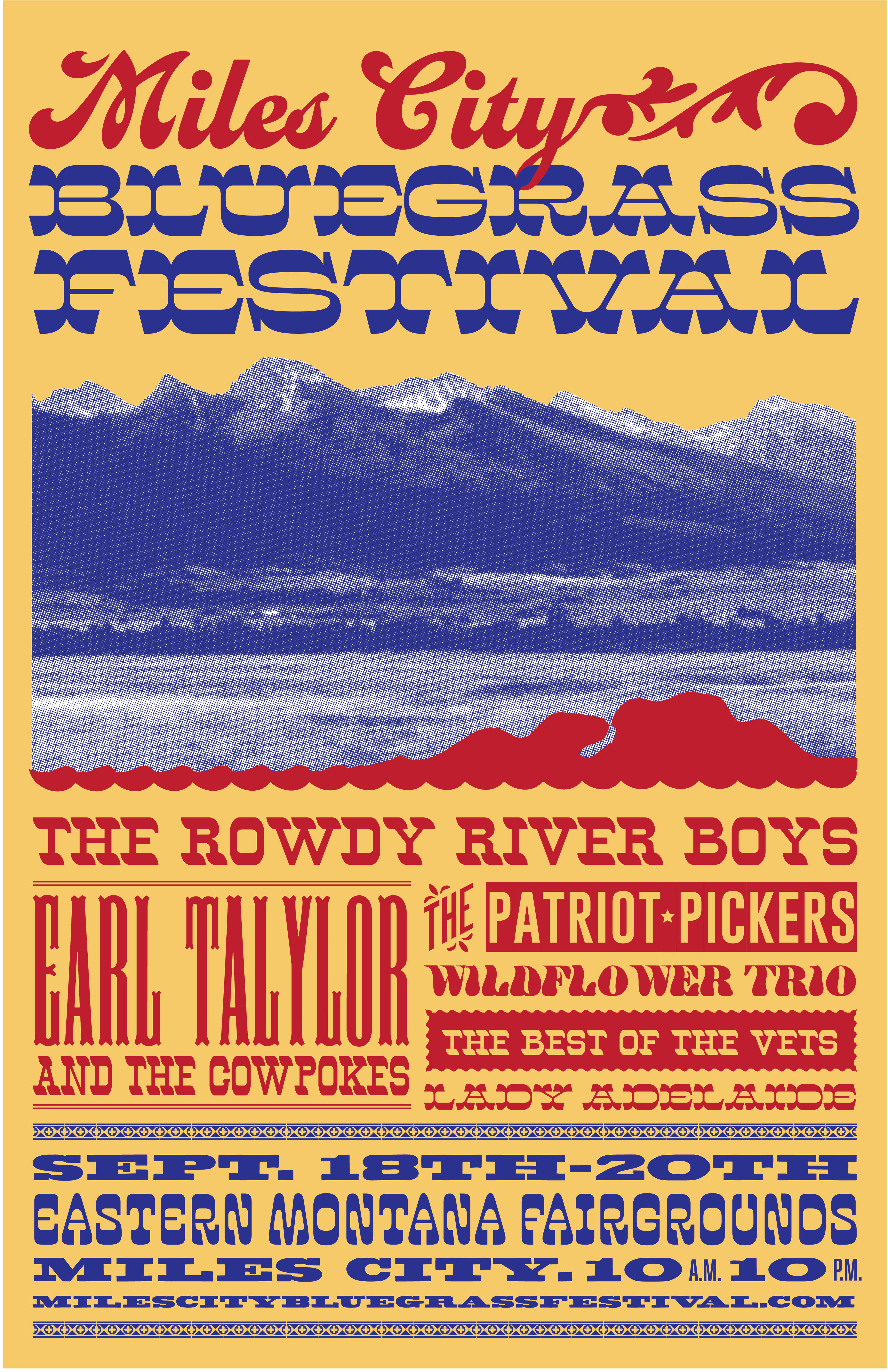 Poster Design for the Miles City Bluegrass Festival
