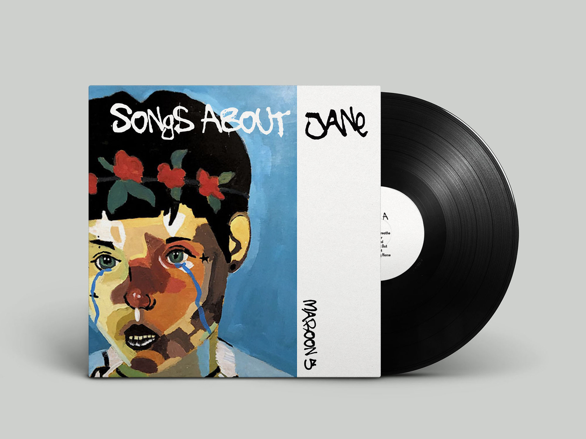 Vinyl Album Cover Design Inspired by "Songs About Jane" by Maroon 5