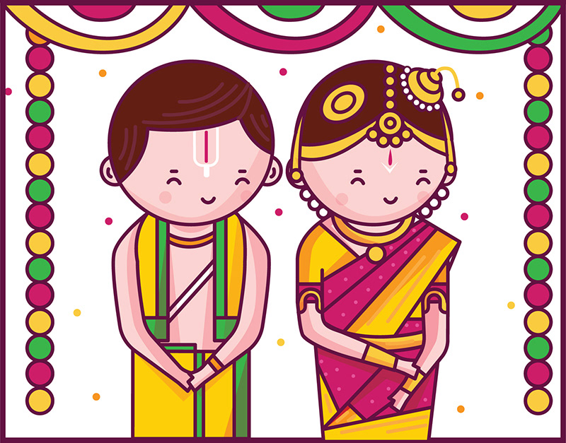 Scd Balaji Cute Indian Brides And Grooms Wedding Invitation Cards