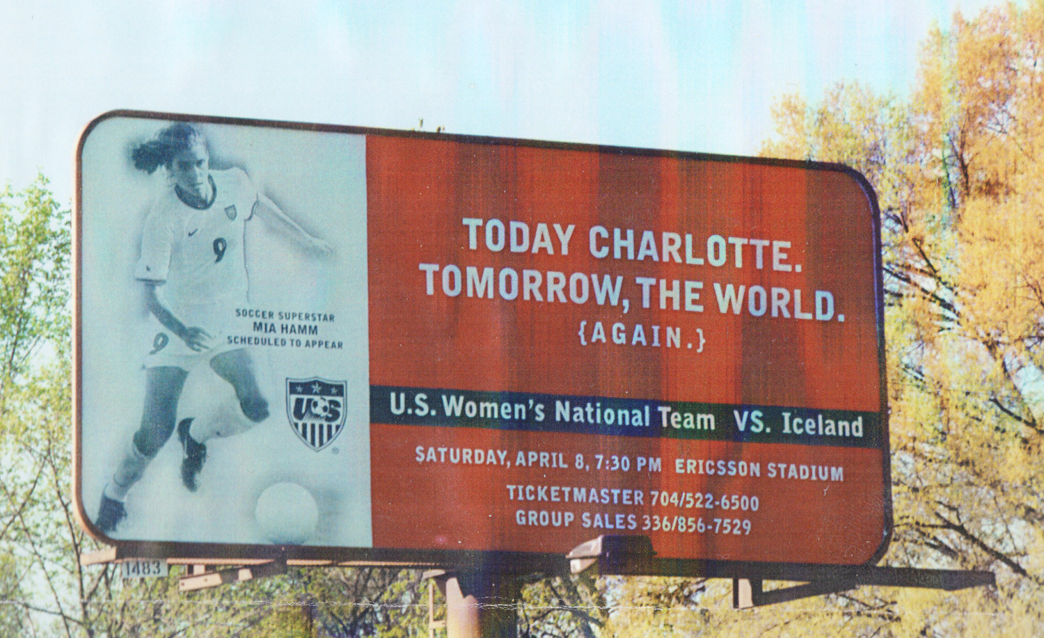 The year was 2000. US Women's Soccer was (like now) the best in the world. They came to us to help put butts in the seats of the NFL stadium for an exhibition match. I wasn't sure whether they'd use this headline for their billboard campaign, considering its swagger. Grateful they did.