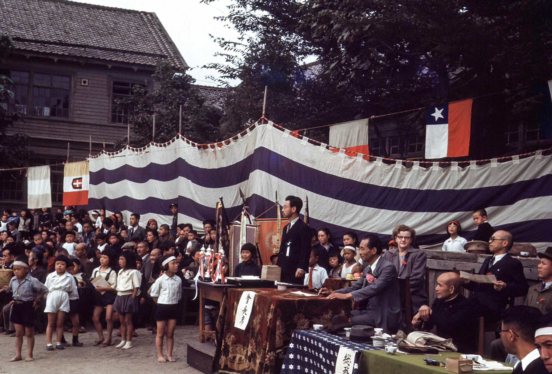 School 1949 Morioka - My grandmother is on the right.