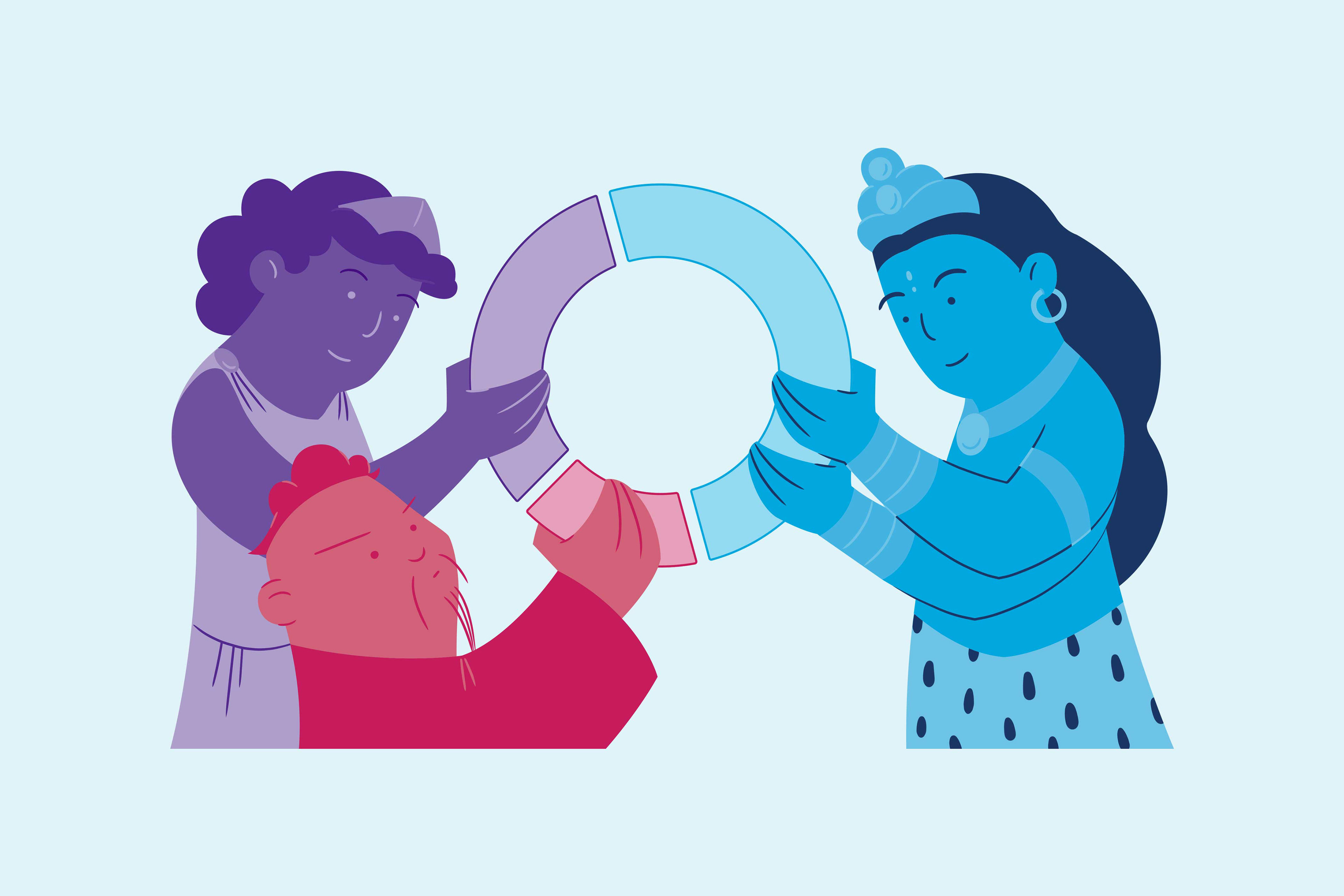 Big Data Religious History editorial Illustration