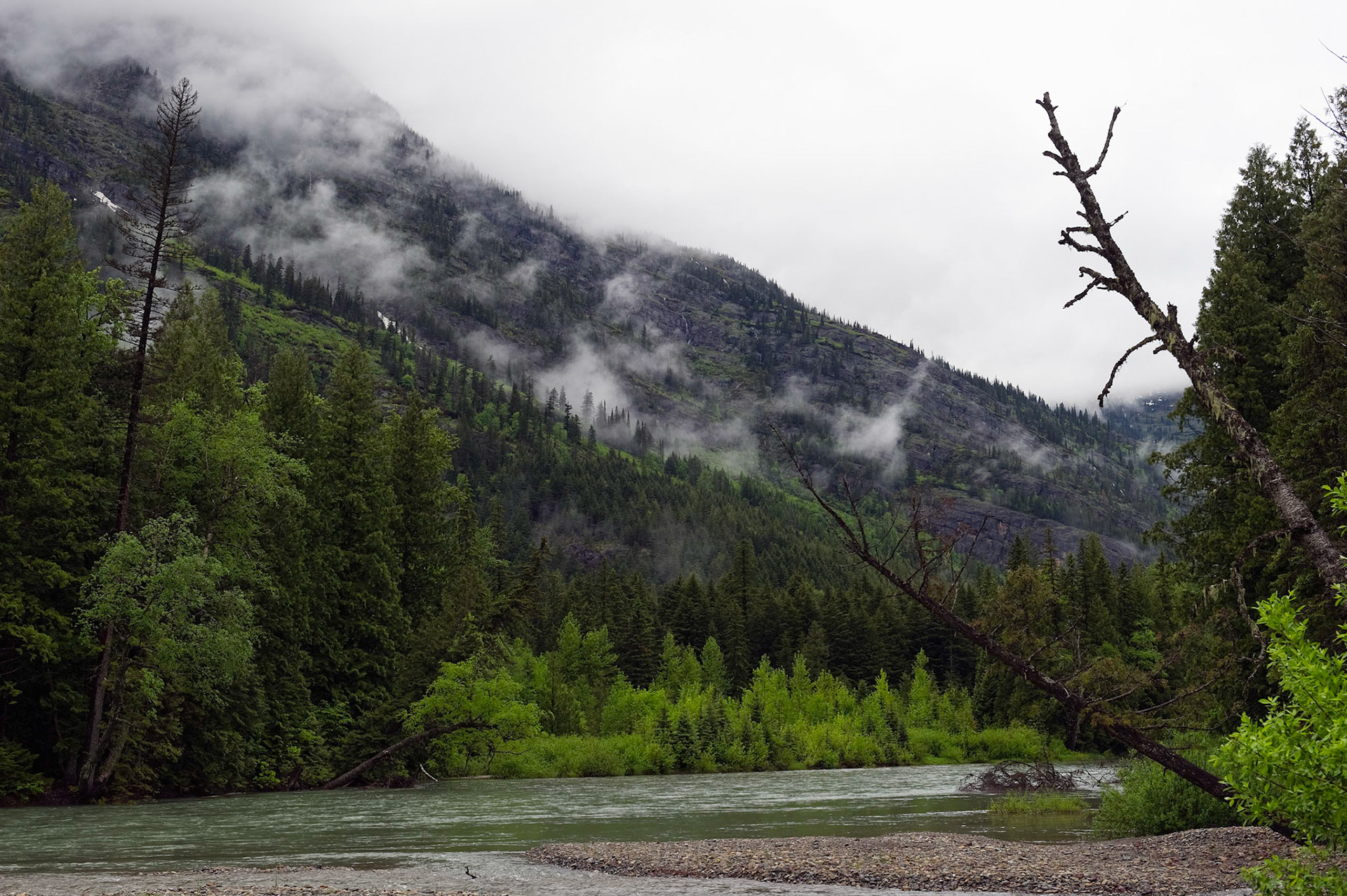 Rising Mist - Glacier National Park, Montana