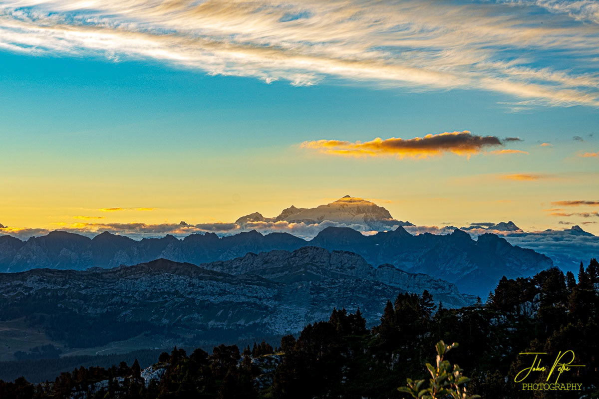 Mont Blanc from Mont Parmelan