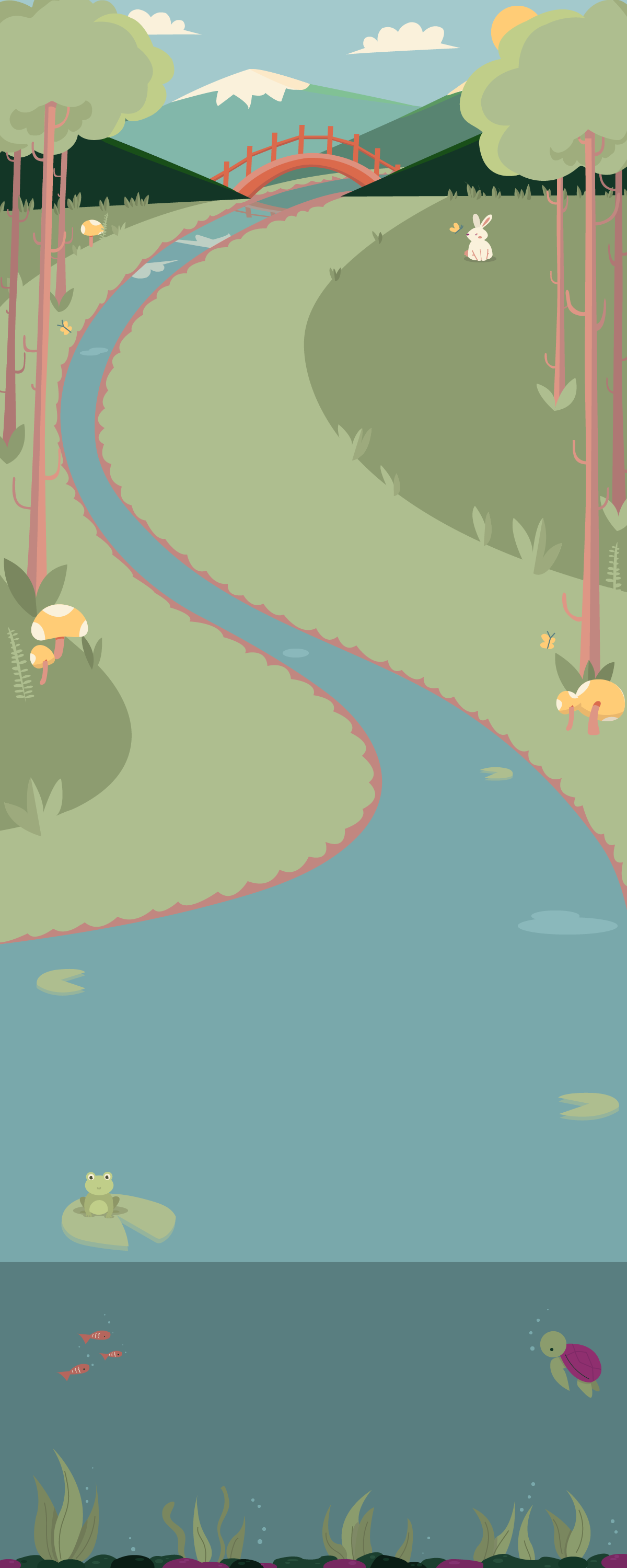 graphics for a webpage on the 'Kids Village' website