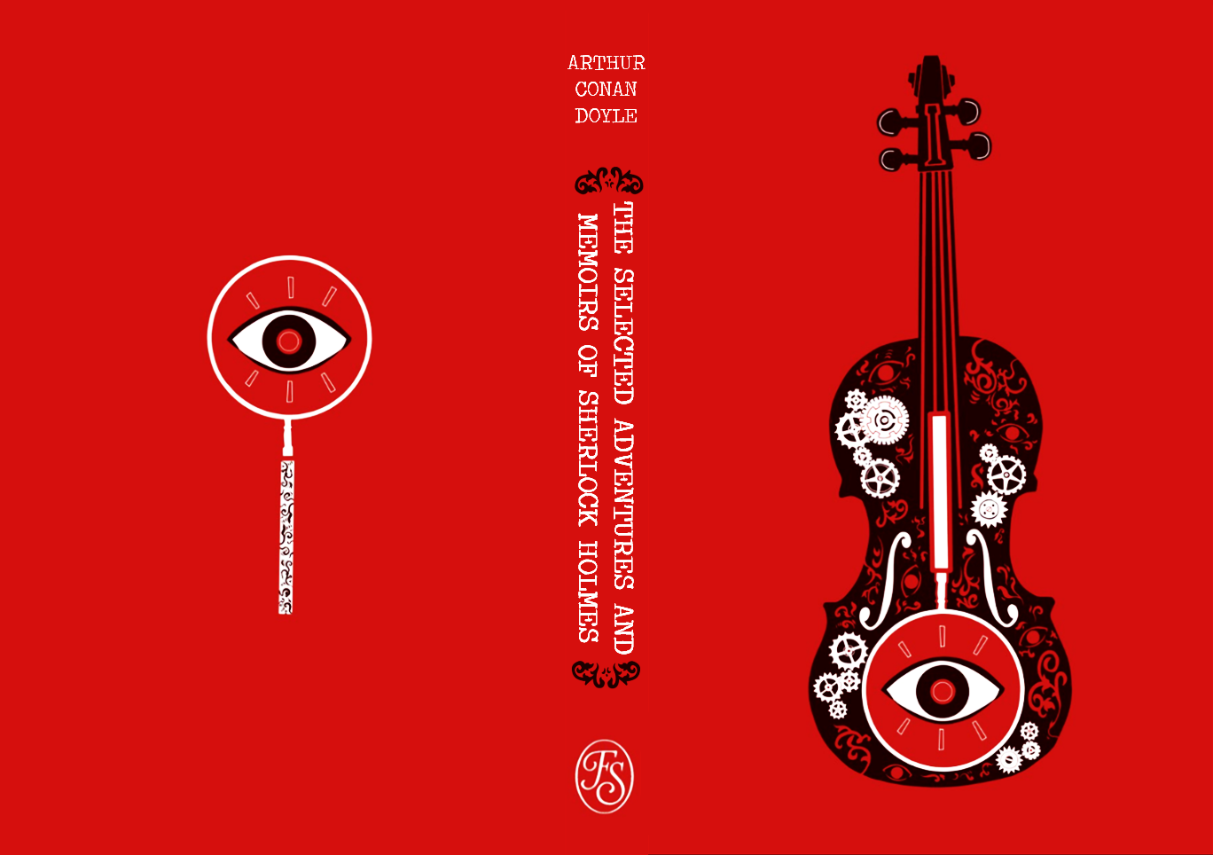 My cover illustration for "The Selected Adventures and Memoirs of Sherlock Holmes