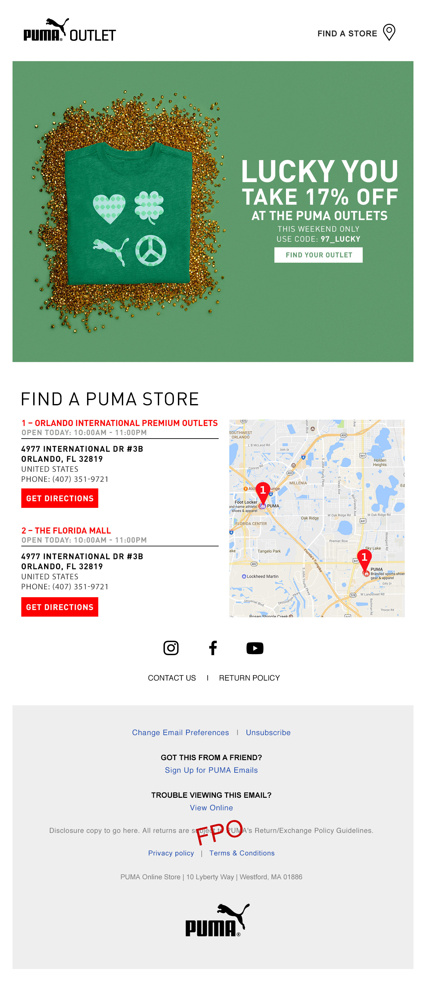 Various PUMA emails (6/6).