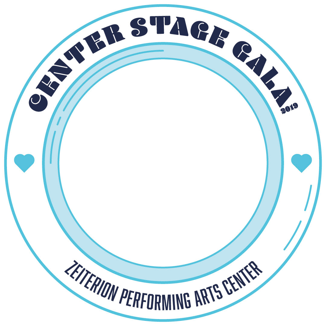 The Center Stage Gala's photo op sign.