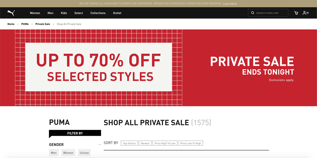 Various PUMA website assets (3/7).