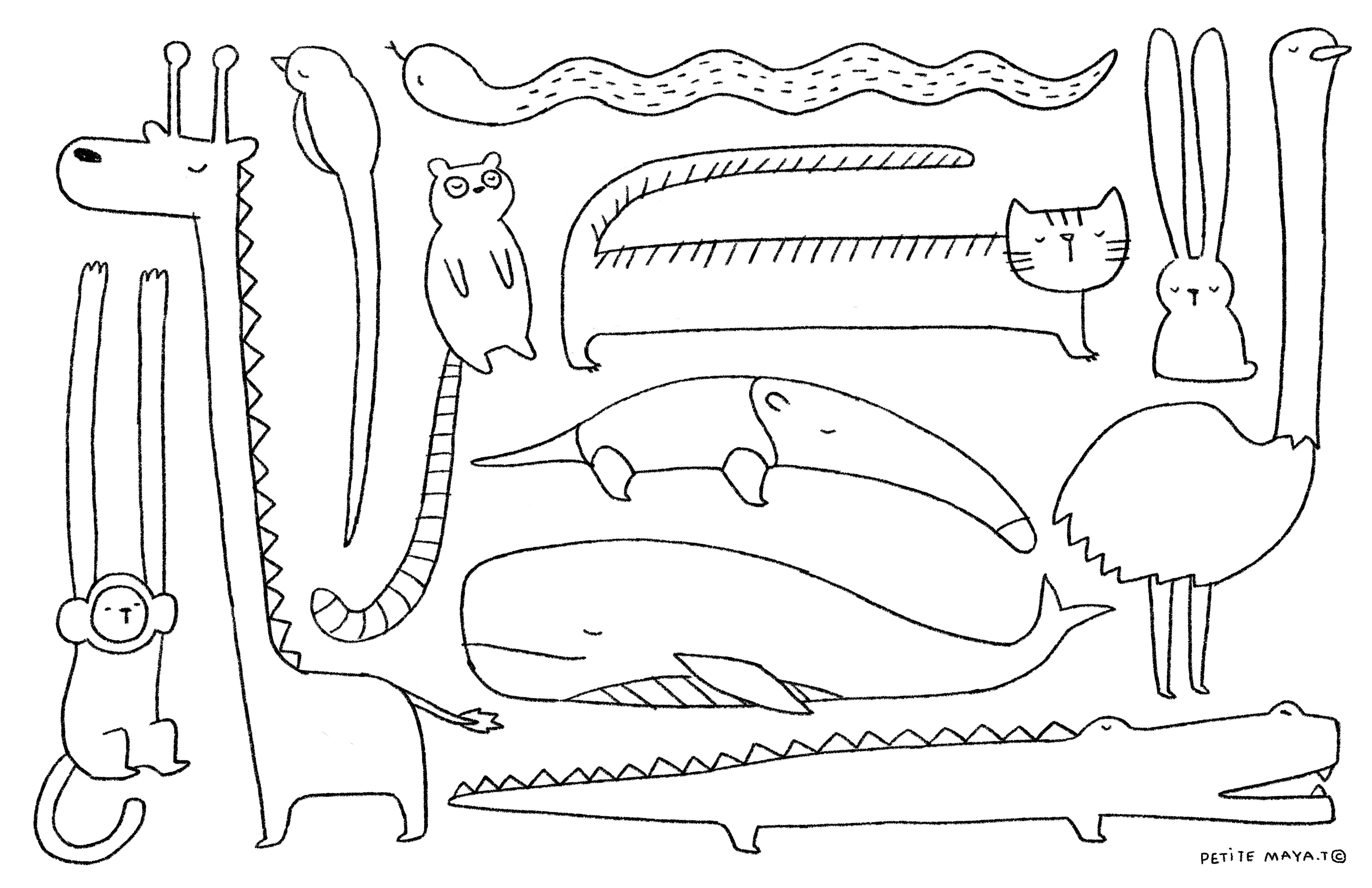 petite maya.t - coloring pages