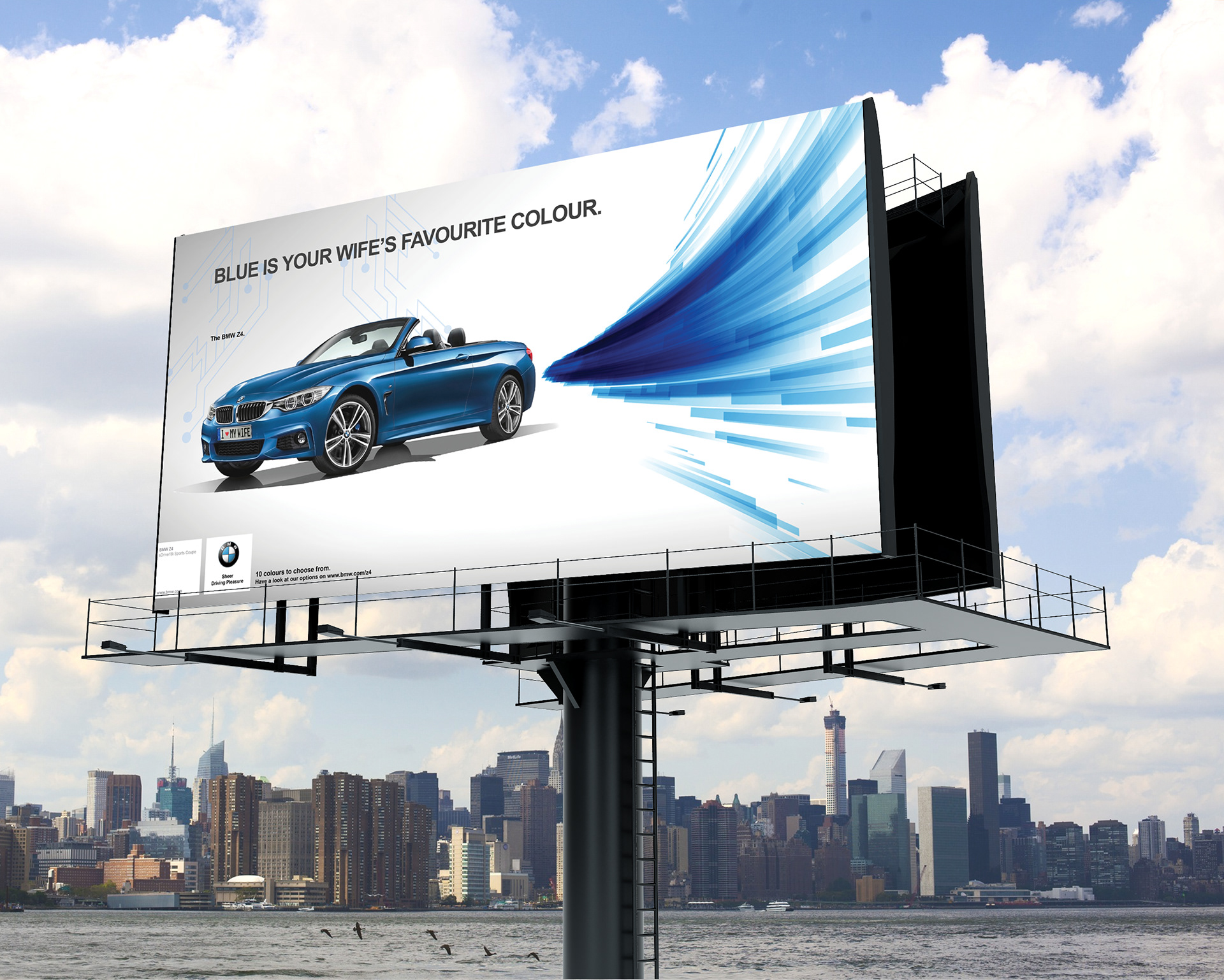 Рекламный щит BMW