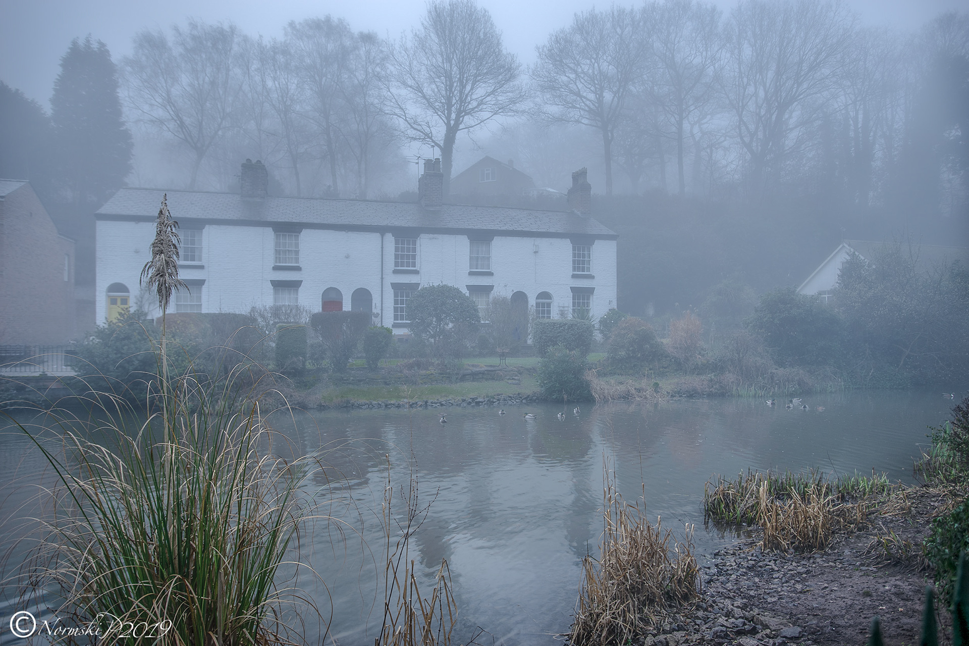 Lower Dam foggy