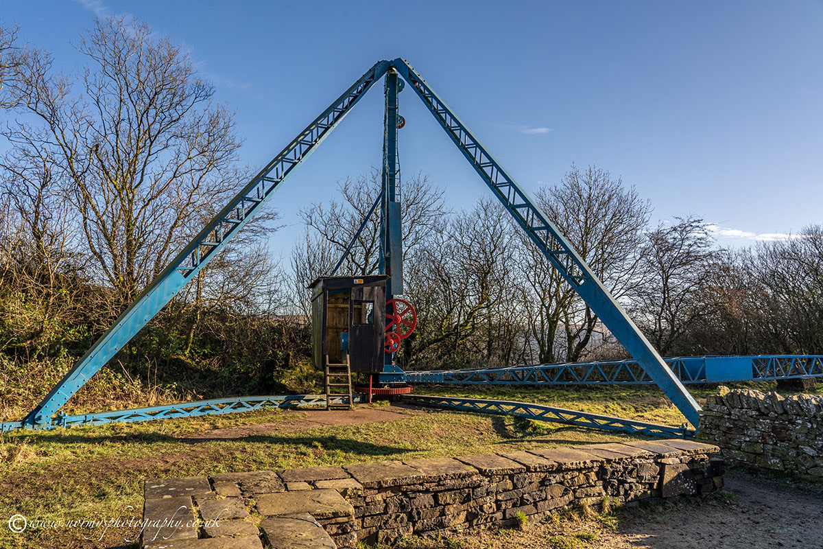 Remnants of the old quarry works.