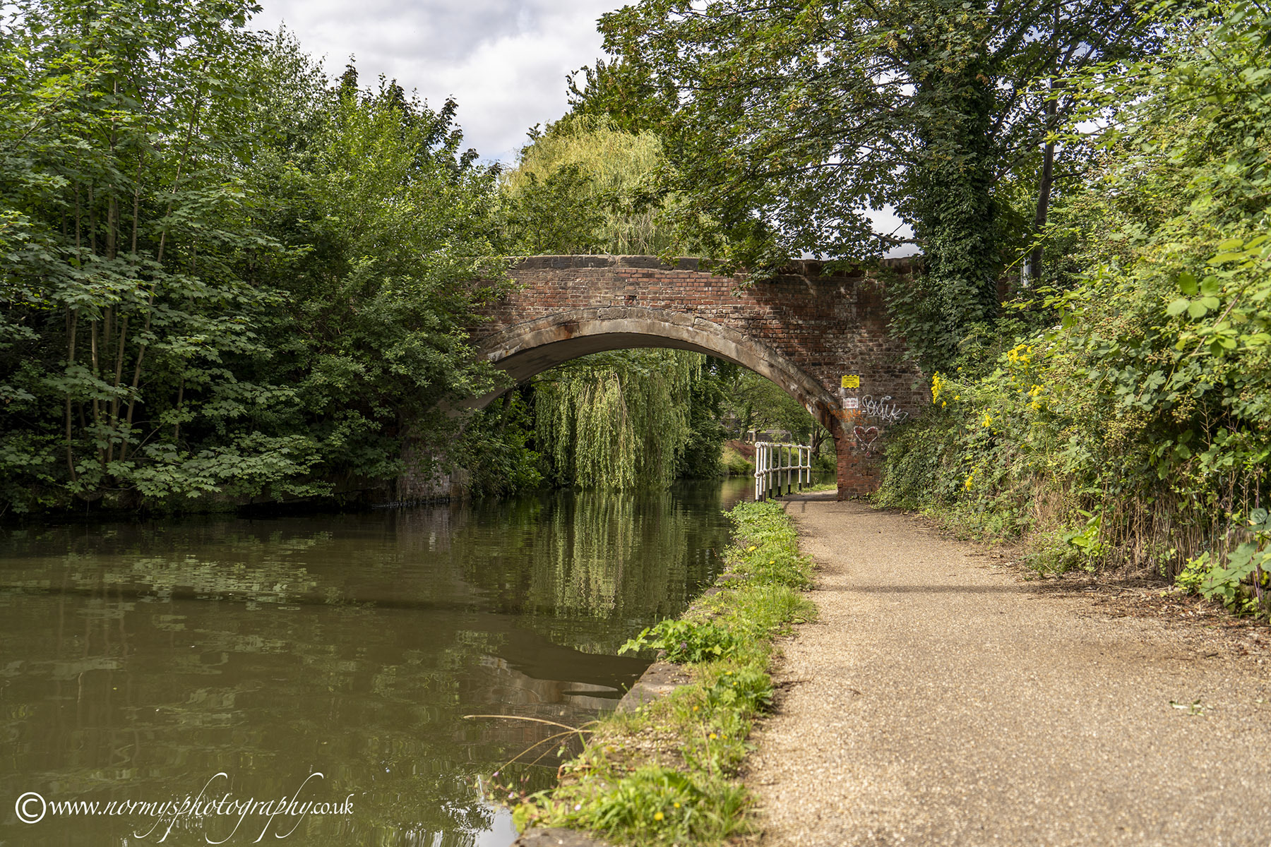 Down onto the canal