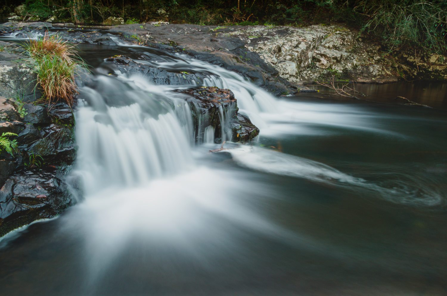waterfall, long exposure, water, waterscape, Maleny, Gardener Falls, rocks, nature, serene, peaceful, tourist, tourism