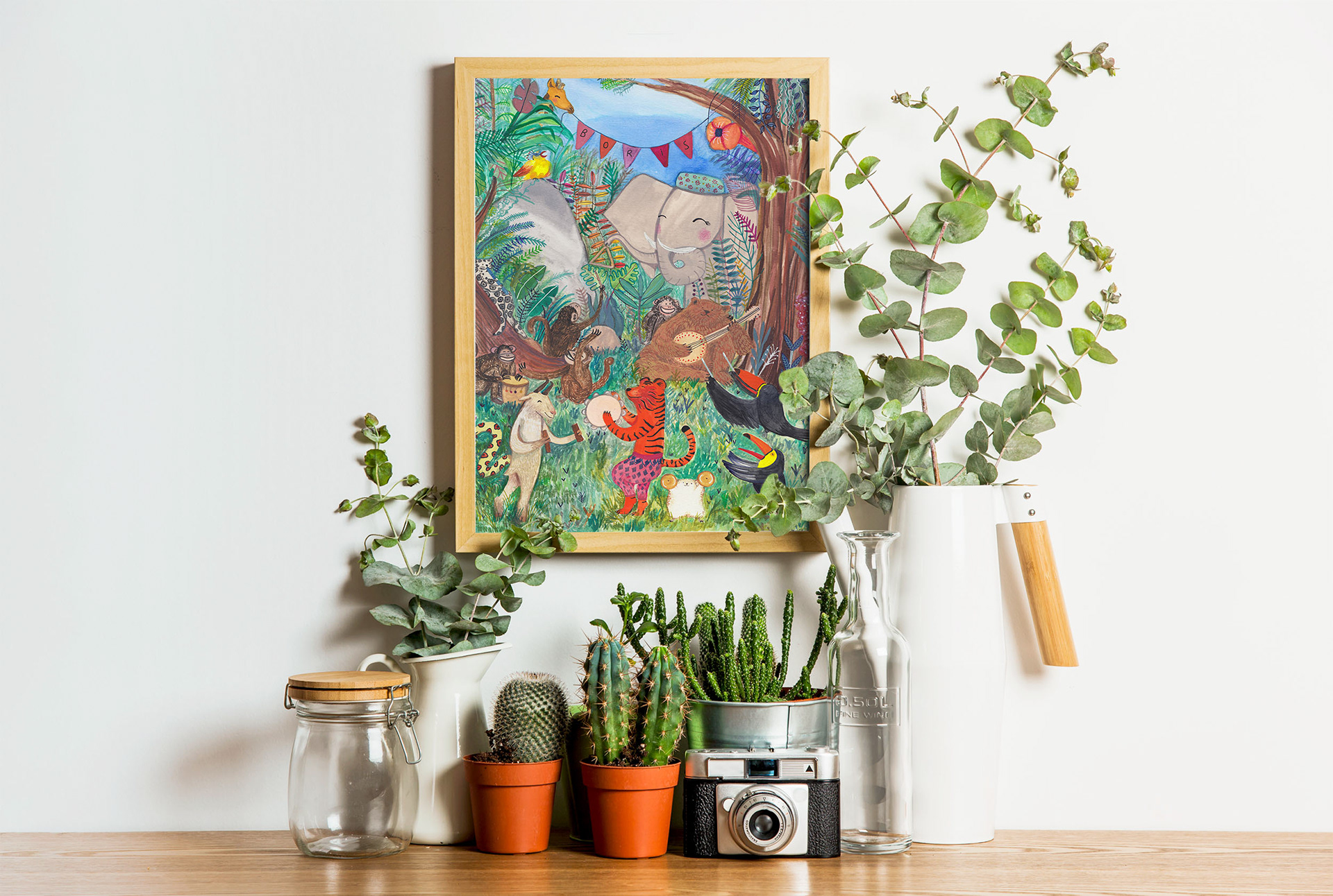 Animal concert a commissioned artwork for Boris a newborn baby