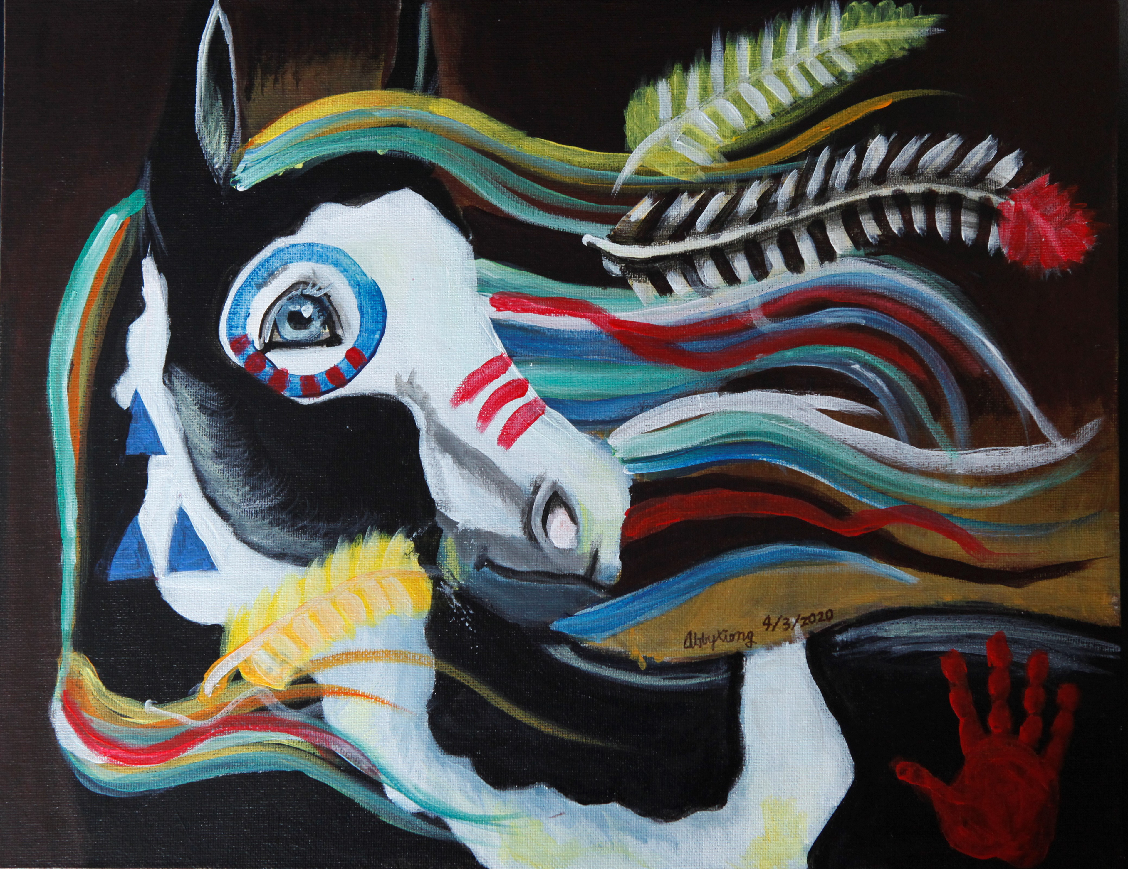 Native American War Pony
