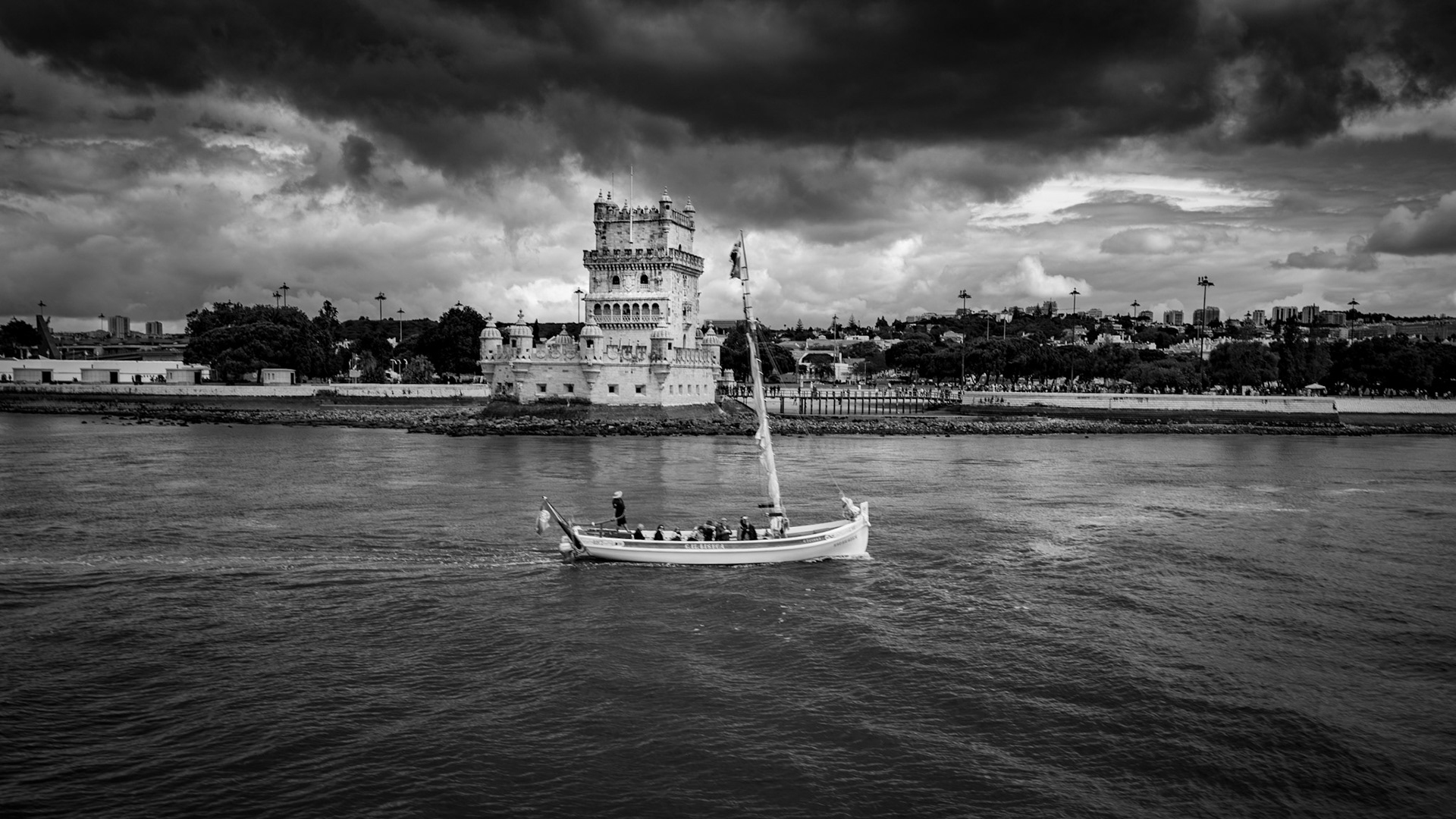 River Cruise on River Tagus, Bele'm Tower, Lisbon, Portugal