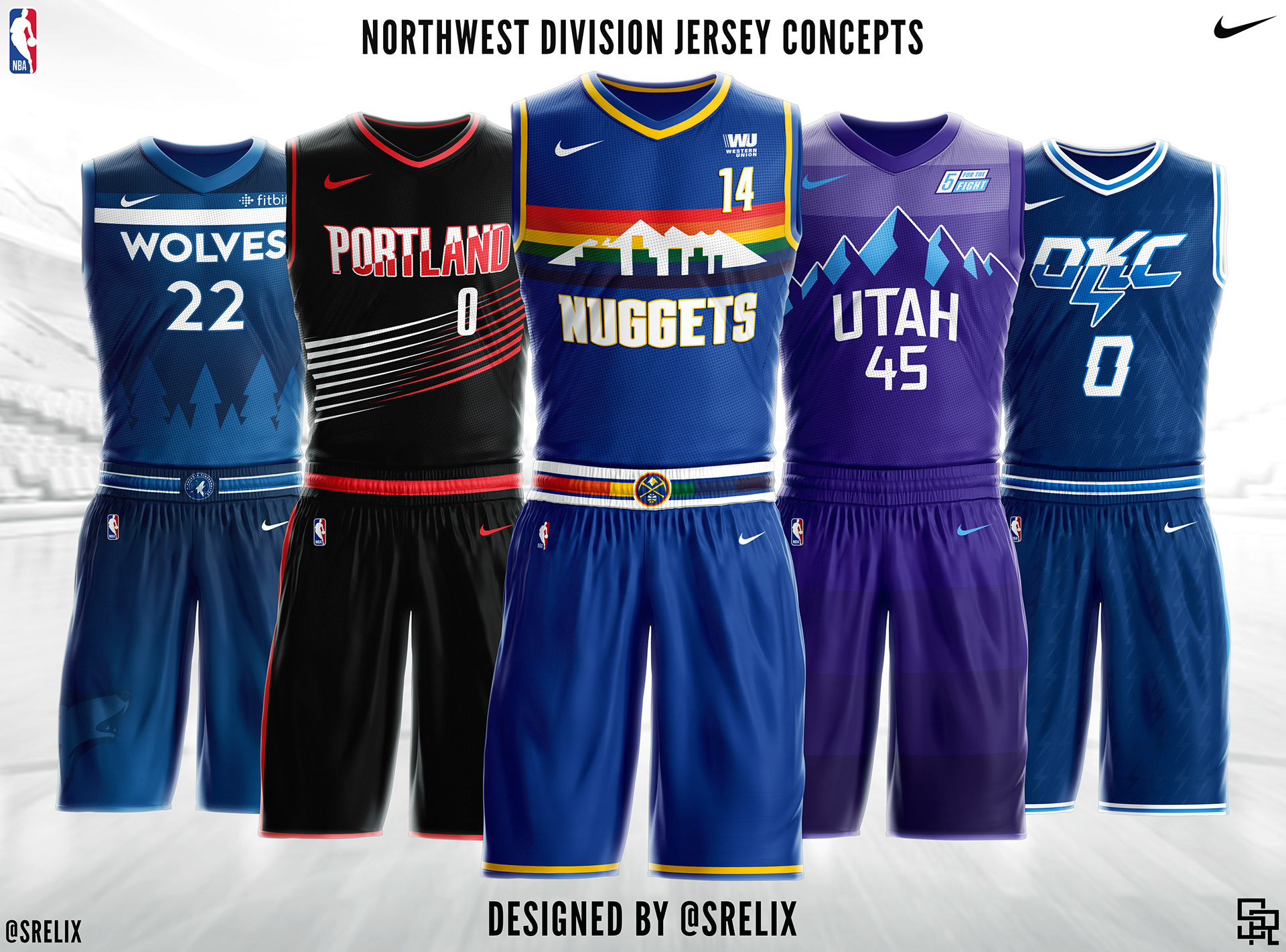 SRELIX Portfolio NBA Jersey Concepts