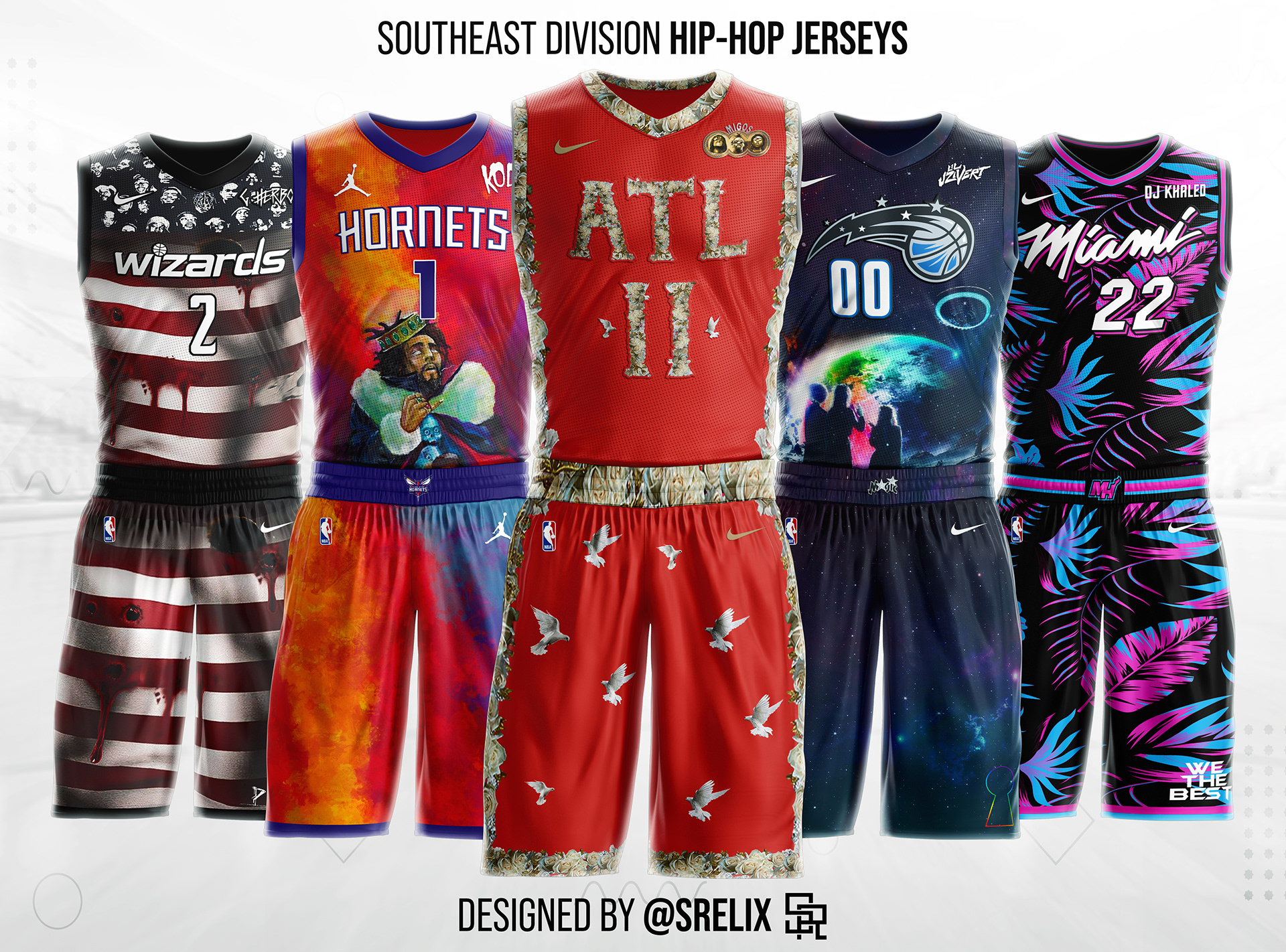 Srelix Portfolio - Nba X Hip-hop Jersey Concepts