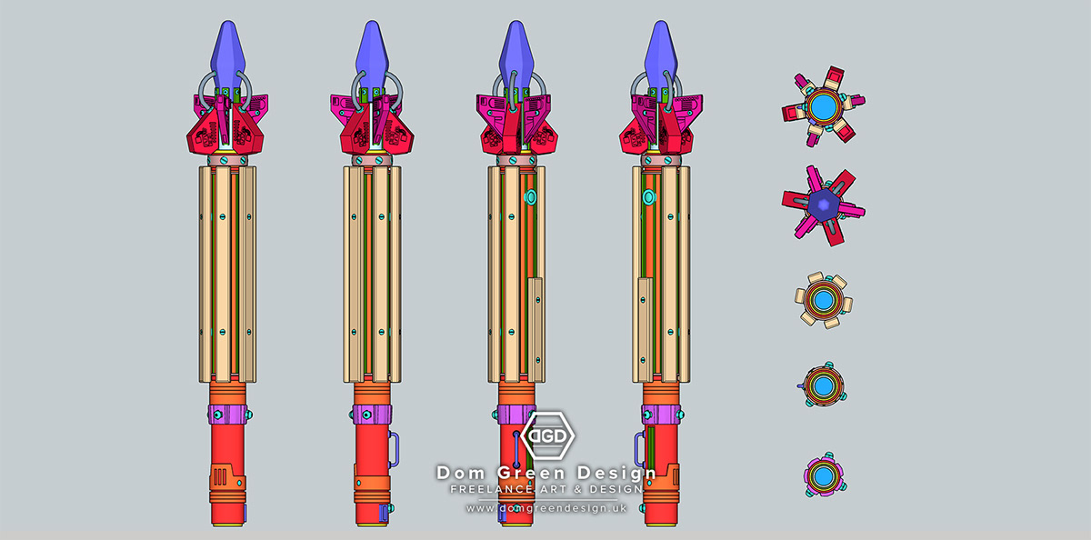 Dom Green Design Dark Eyes Sonic Screwdriver Model