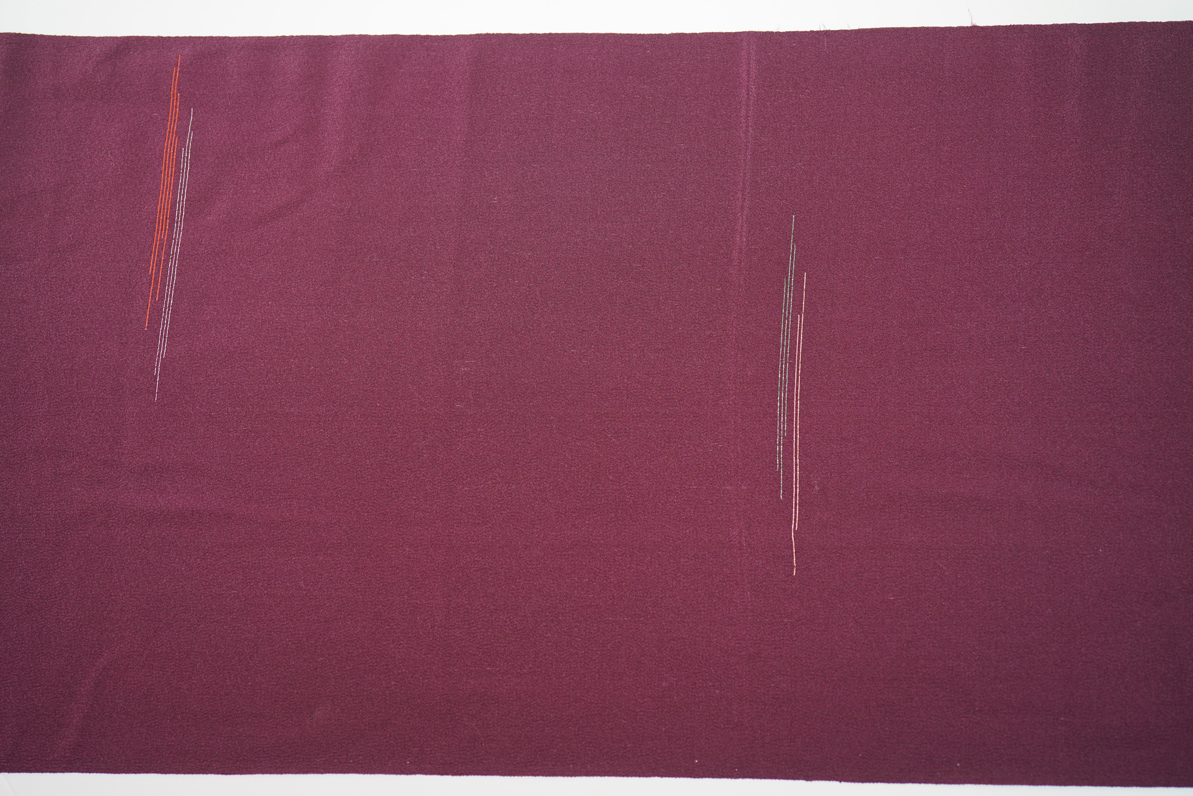 SP3 - Silk Vintage Kimono - Purple with Shiny Embroidery - Smooth and Light