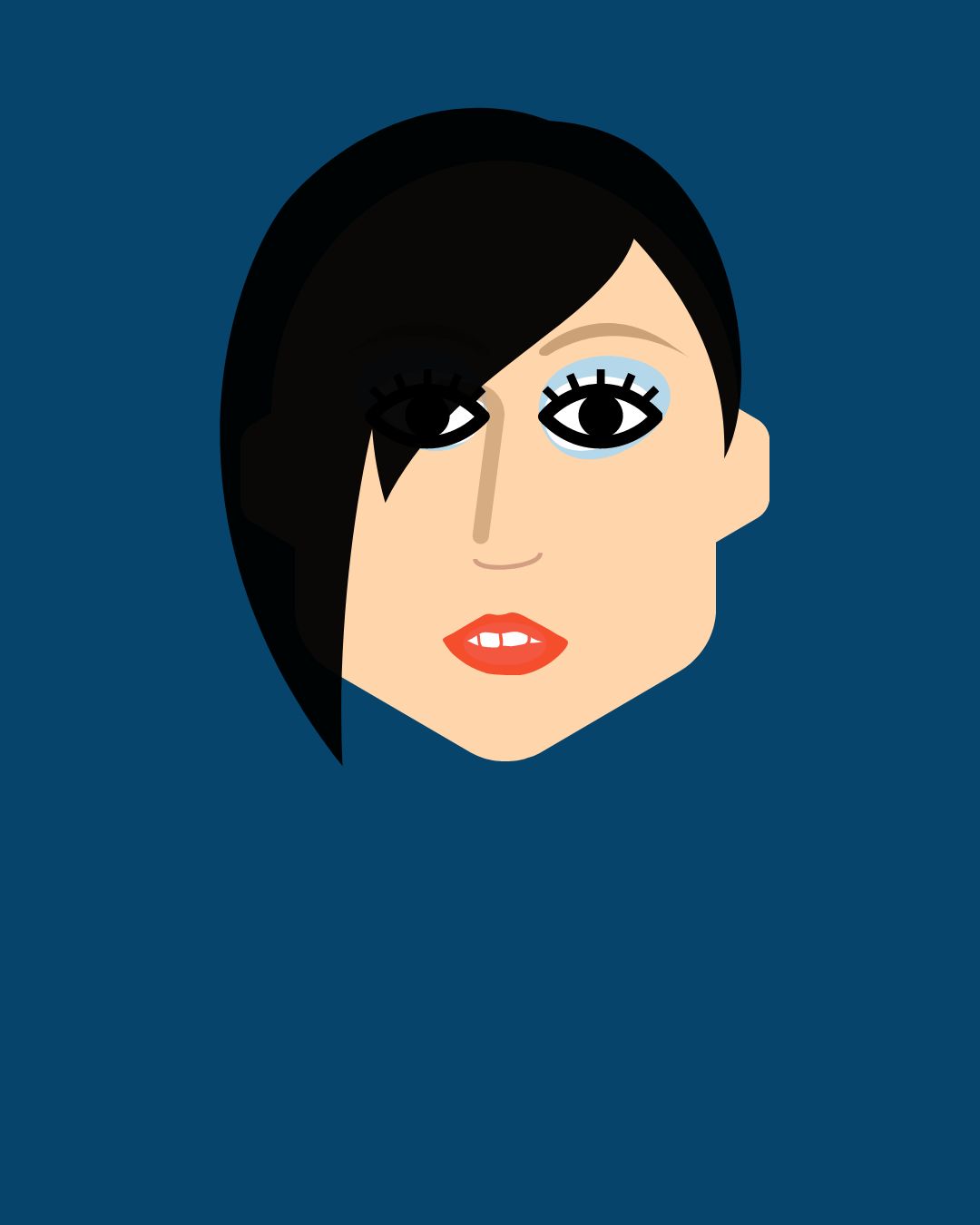 Alternative Female with Funky Hair Cut