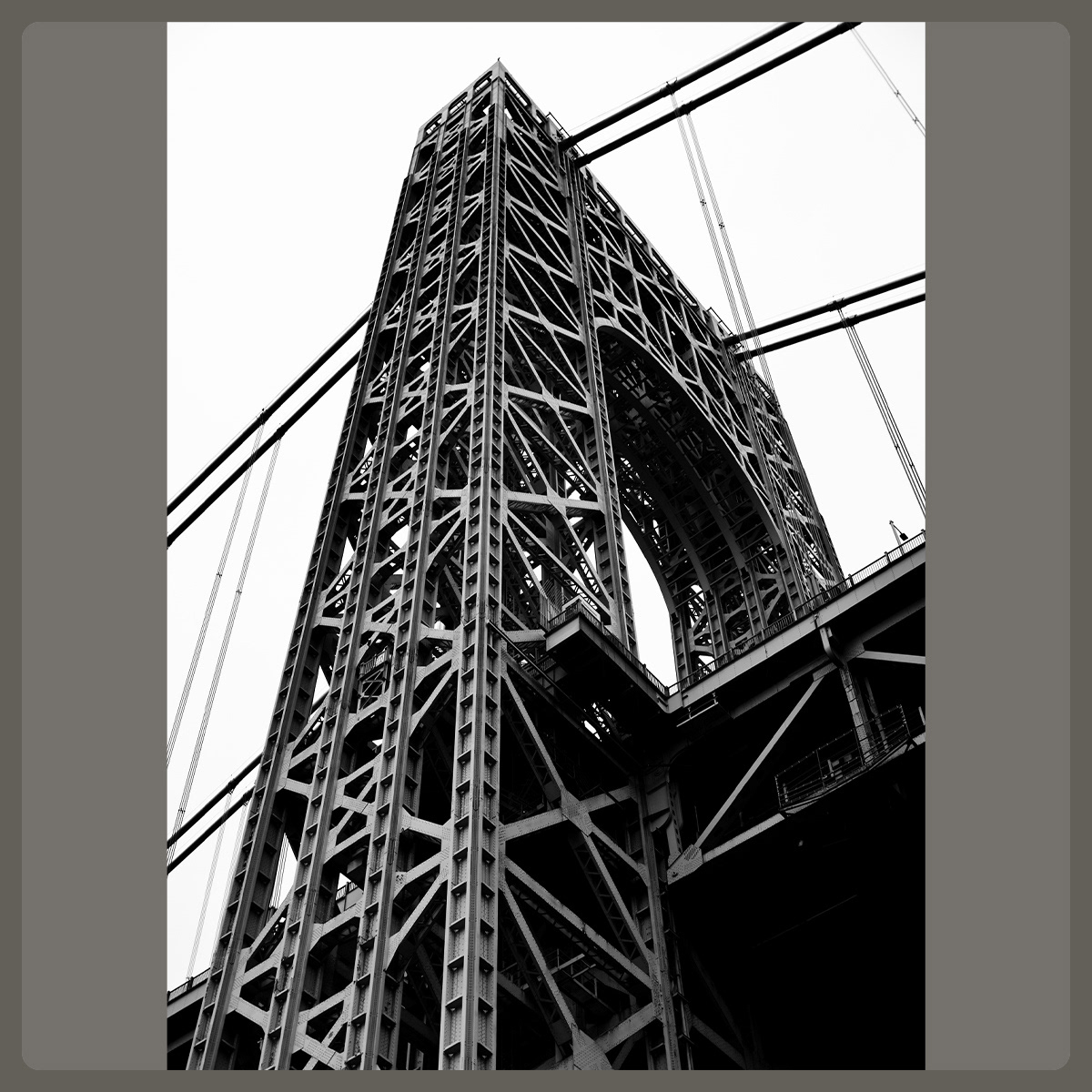 George Washington Bridge, NYC, Architecture, Pete Gardner, Photographer, London, UK, © Copyright Pete Gardner